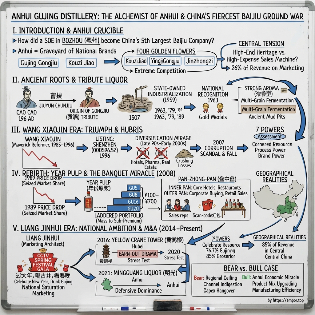 Anhui Gujing Distillery Co., Ltd. visual story map