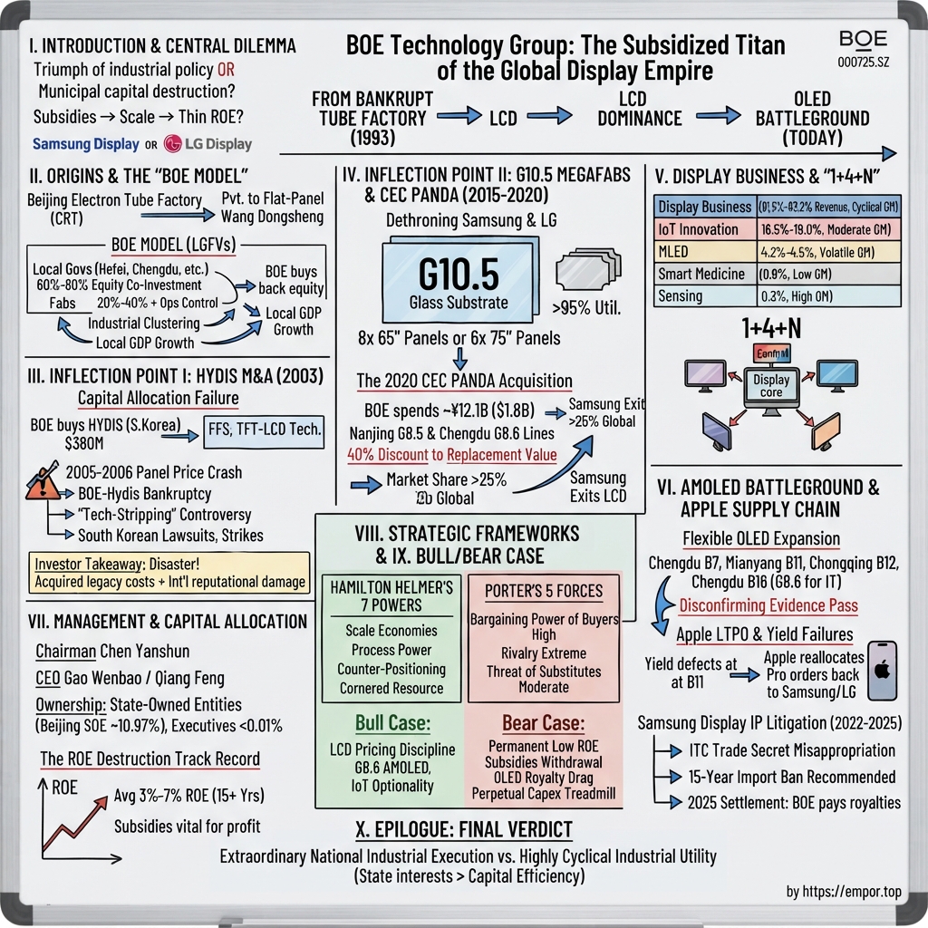 BOE Technology Group Company Limited visual story map