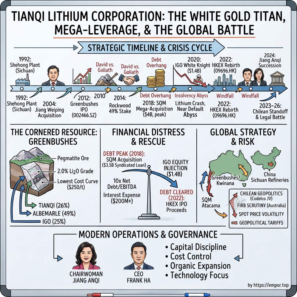 Tianqi Lithium Corporation visual story map