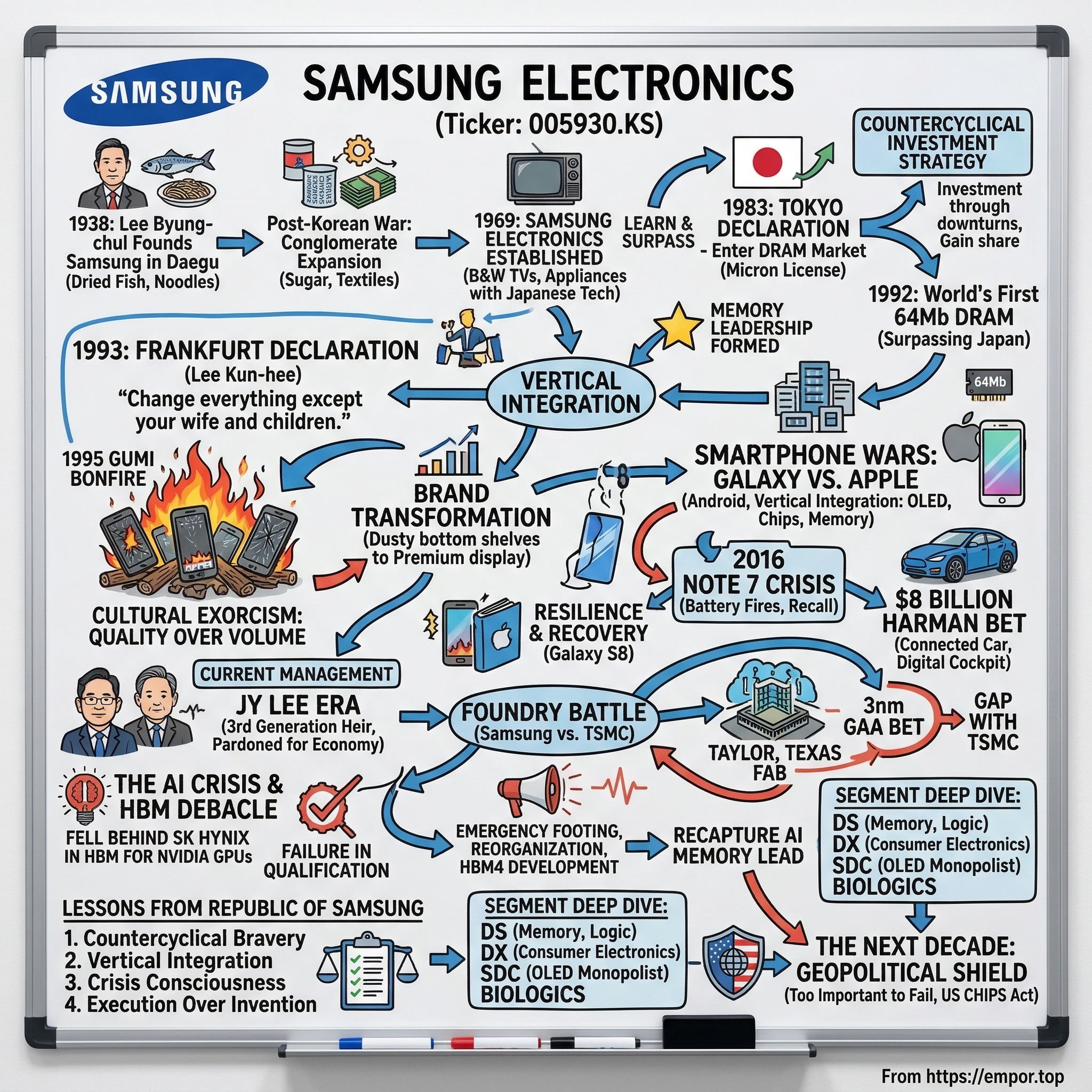 Samsung Electronics Co., Ltd. visual story map