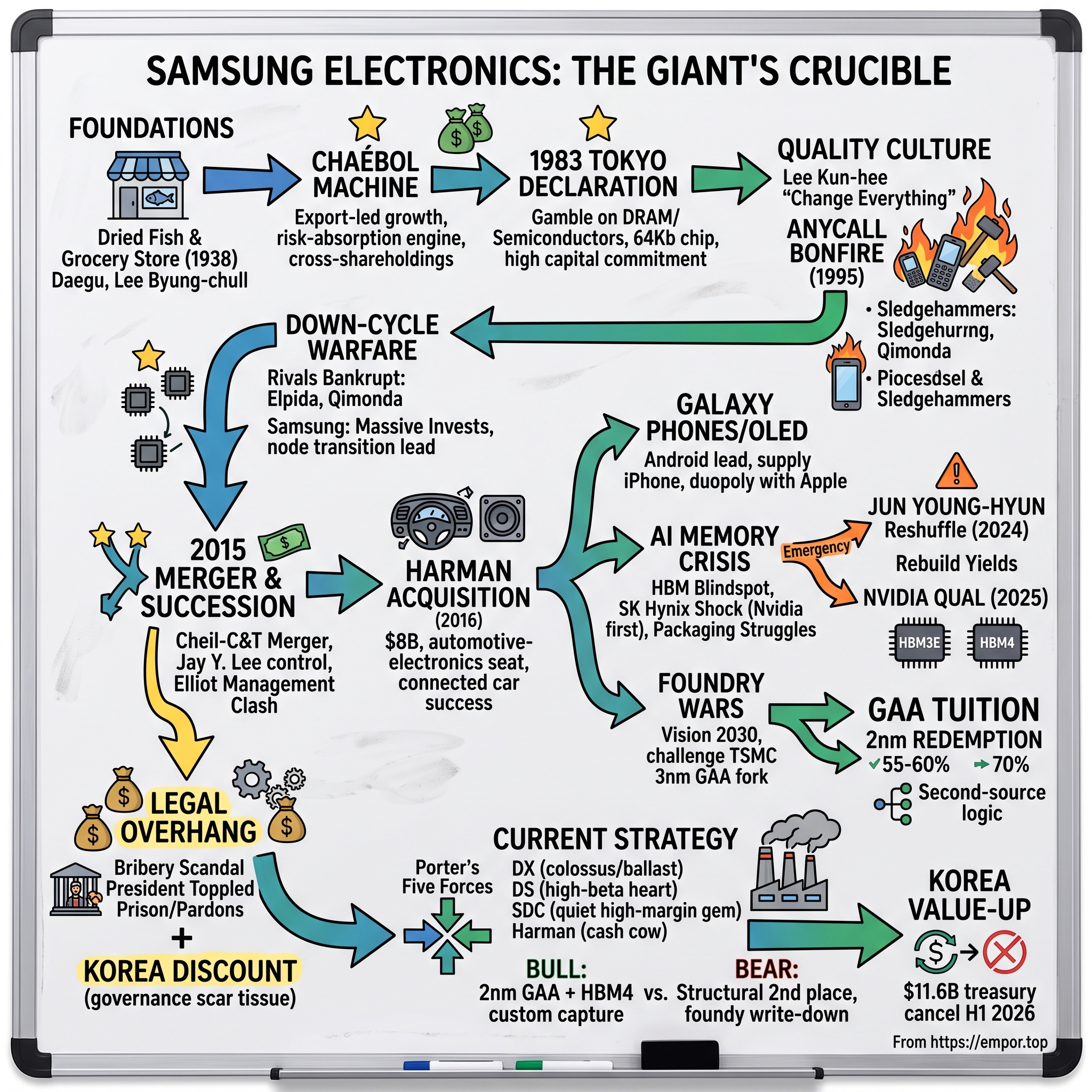 Samsung Electronics Co., Ltd. visual story map