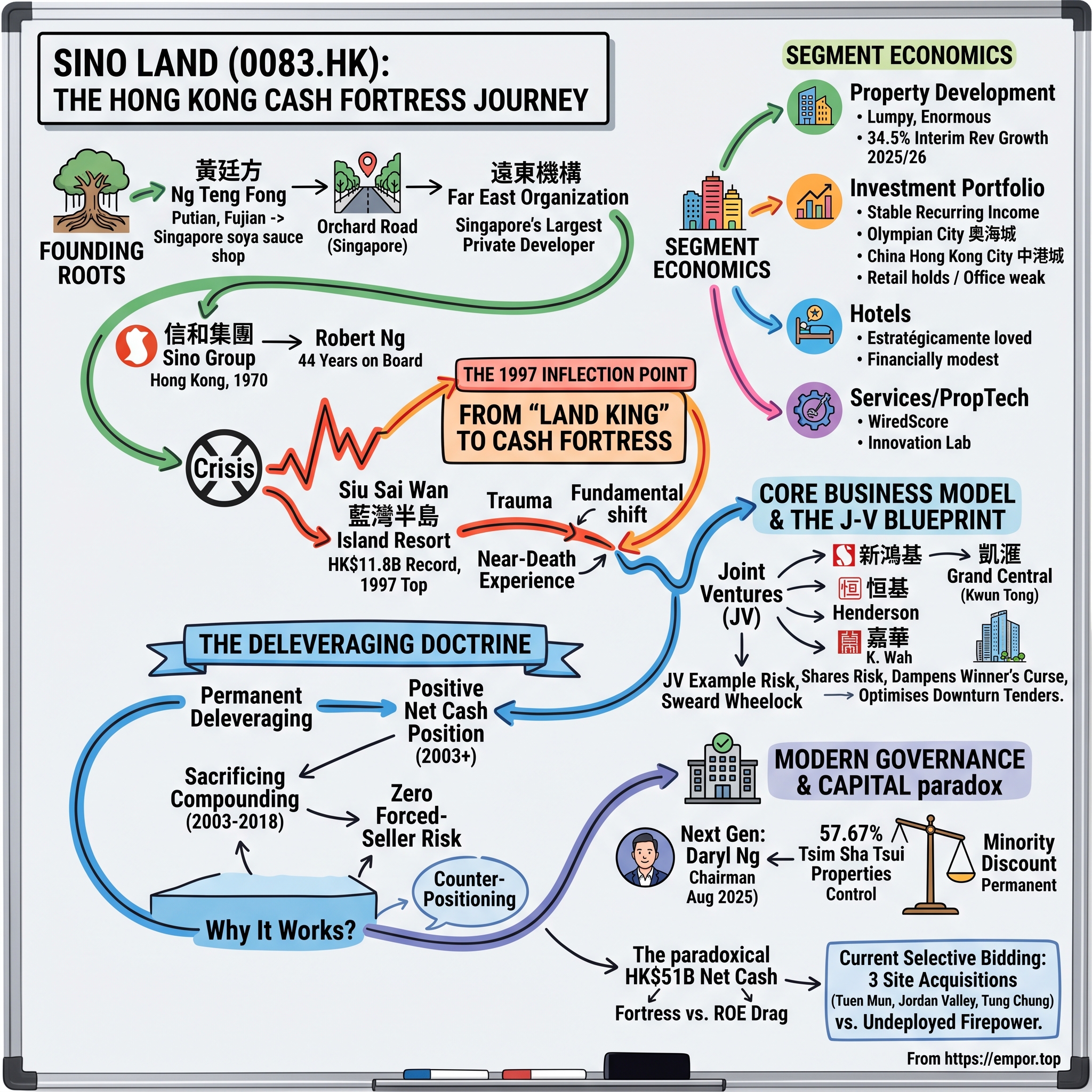 Sino Land Company Limited visual story map