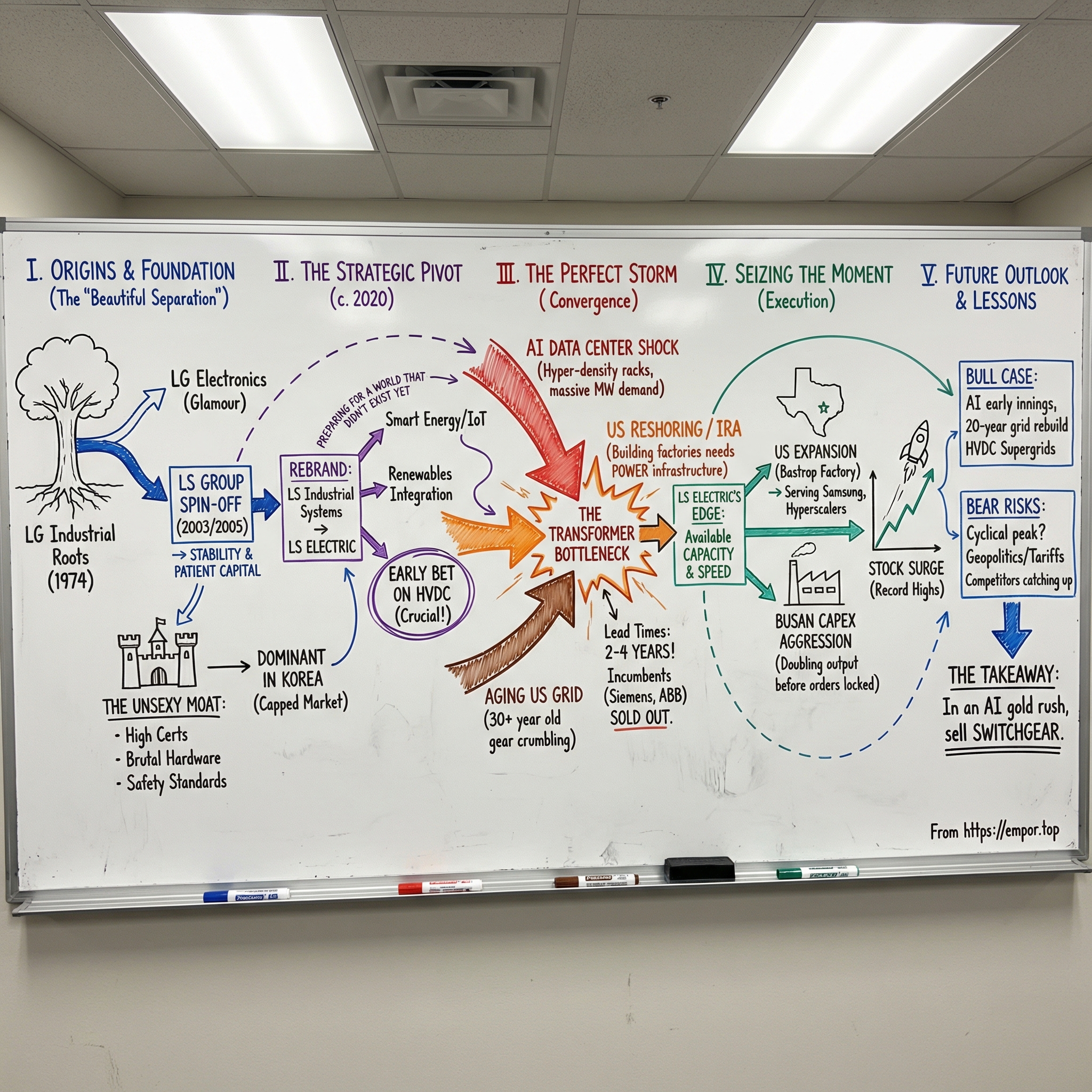 LS Electric Co visual story map