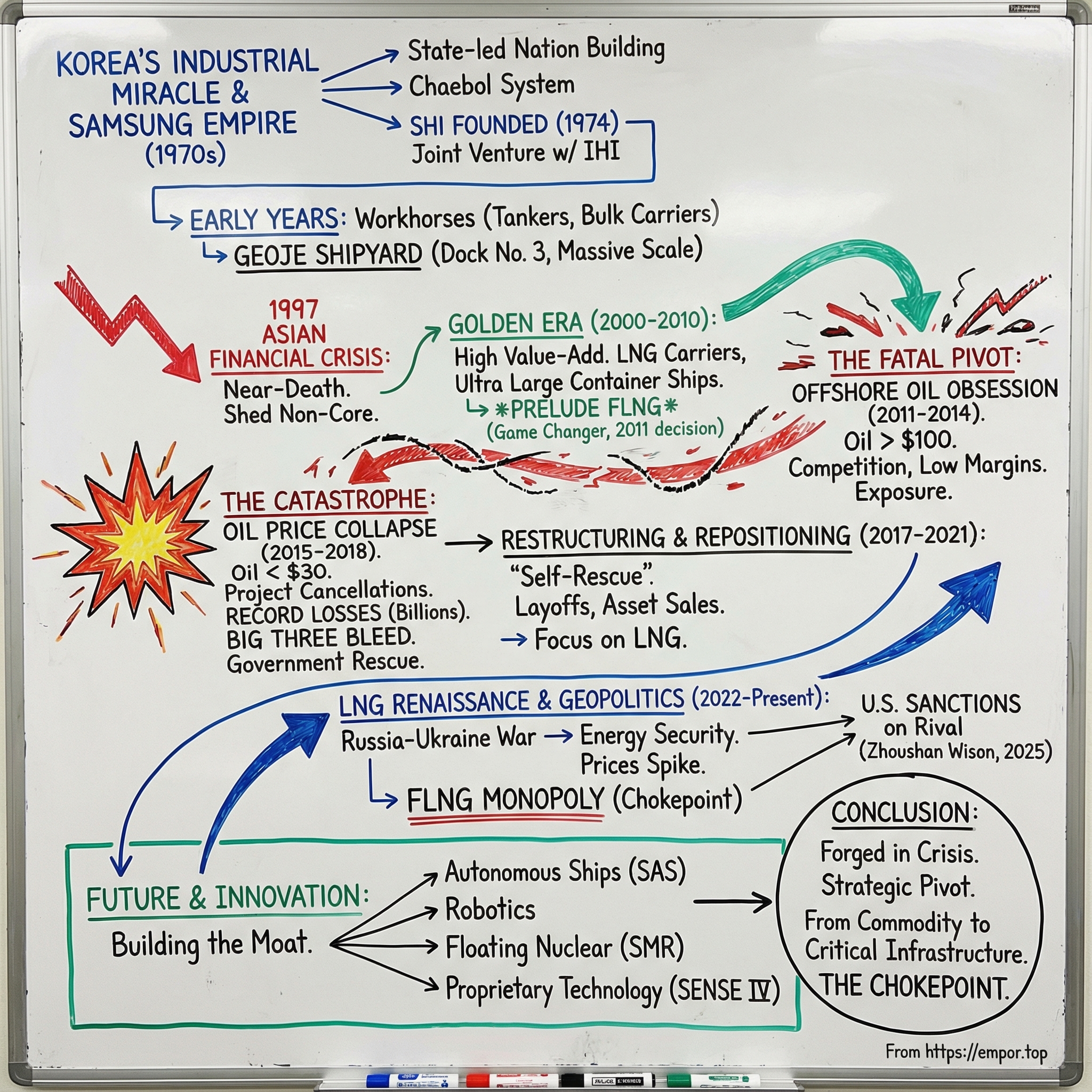 Samsung Heavy Industries Co. Ltd. visual story map