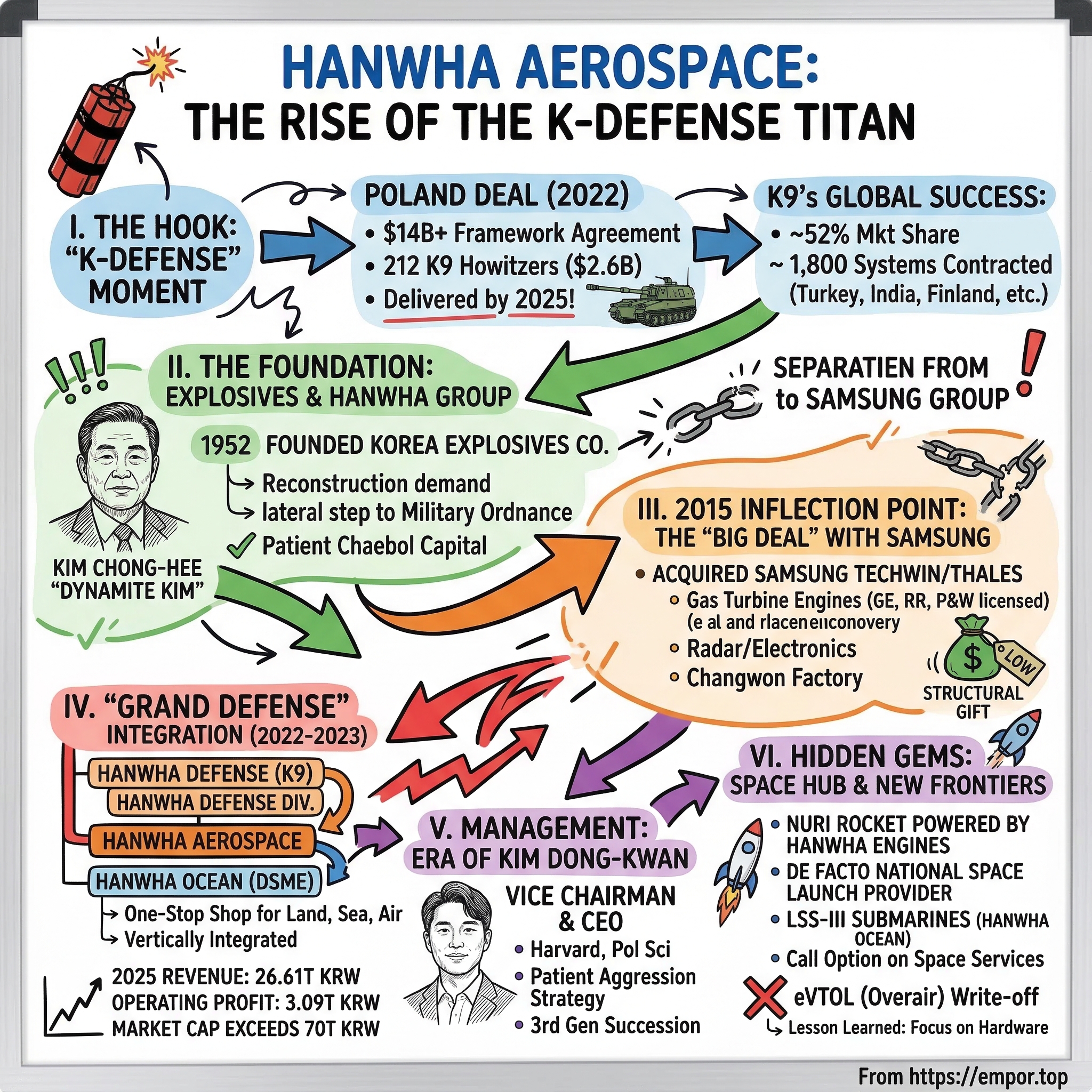 Hanwha Aerospace Co., Ltd. visual story map