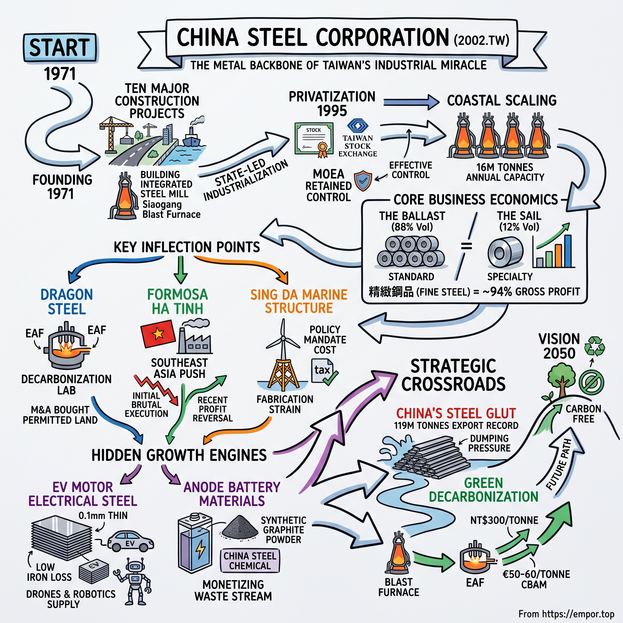 China Steel Corporation visual story map