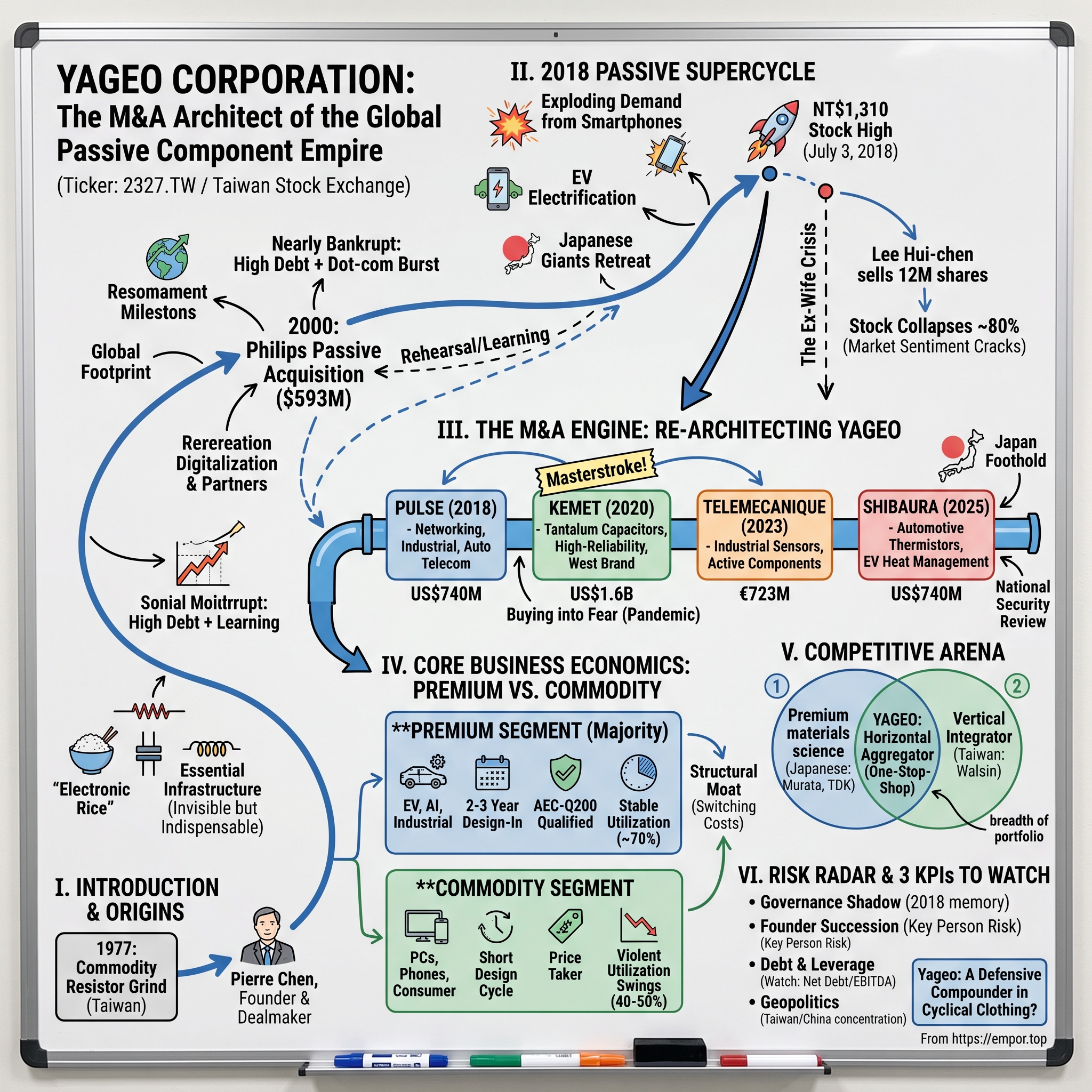 Yageo Corporation visual story map