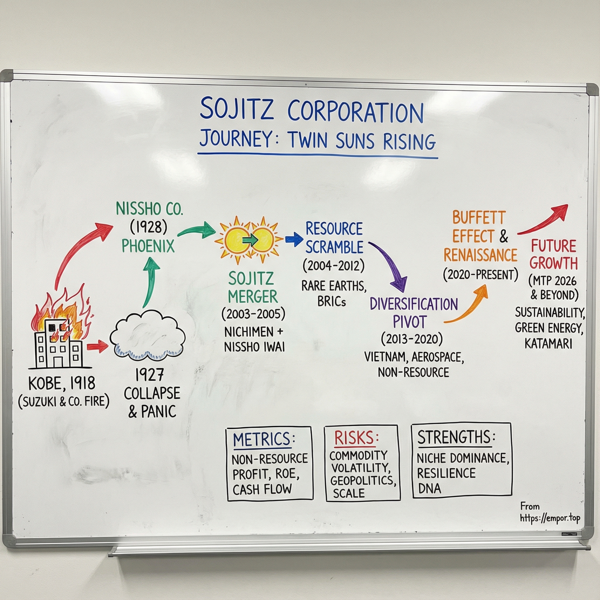 Sojitz Corp. visual story map
