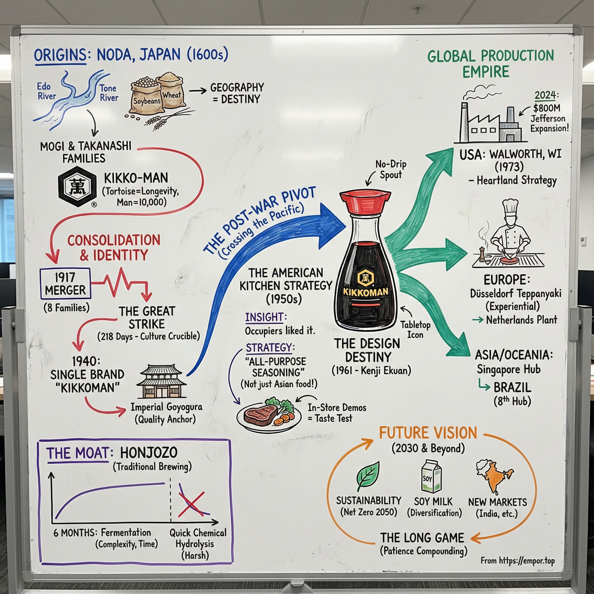 Kikkoman Corp. visual story map