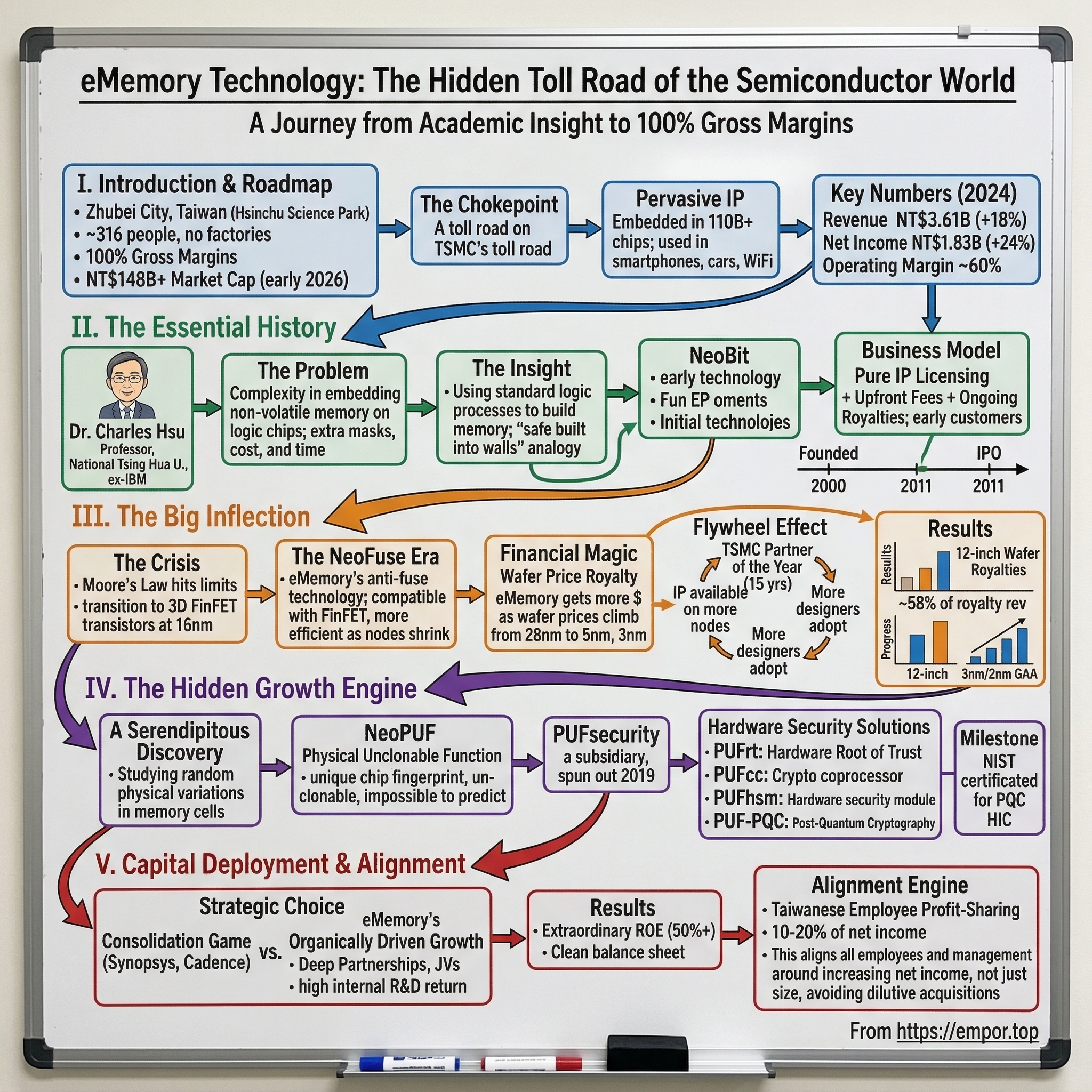 eMemory Technology Inc. visual story map