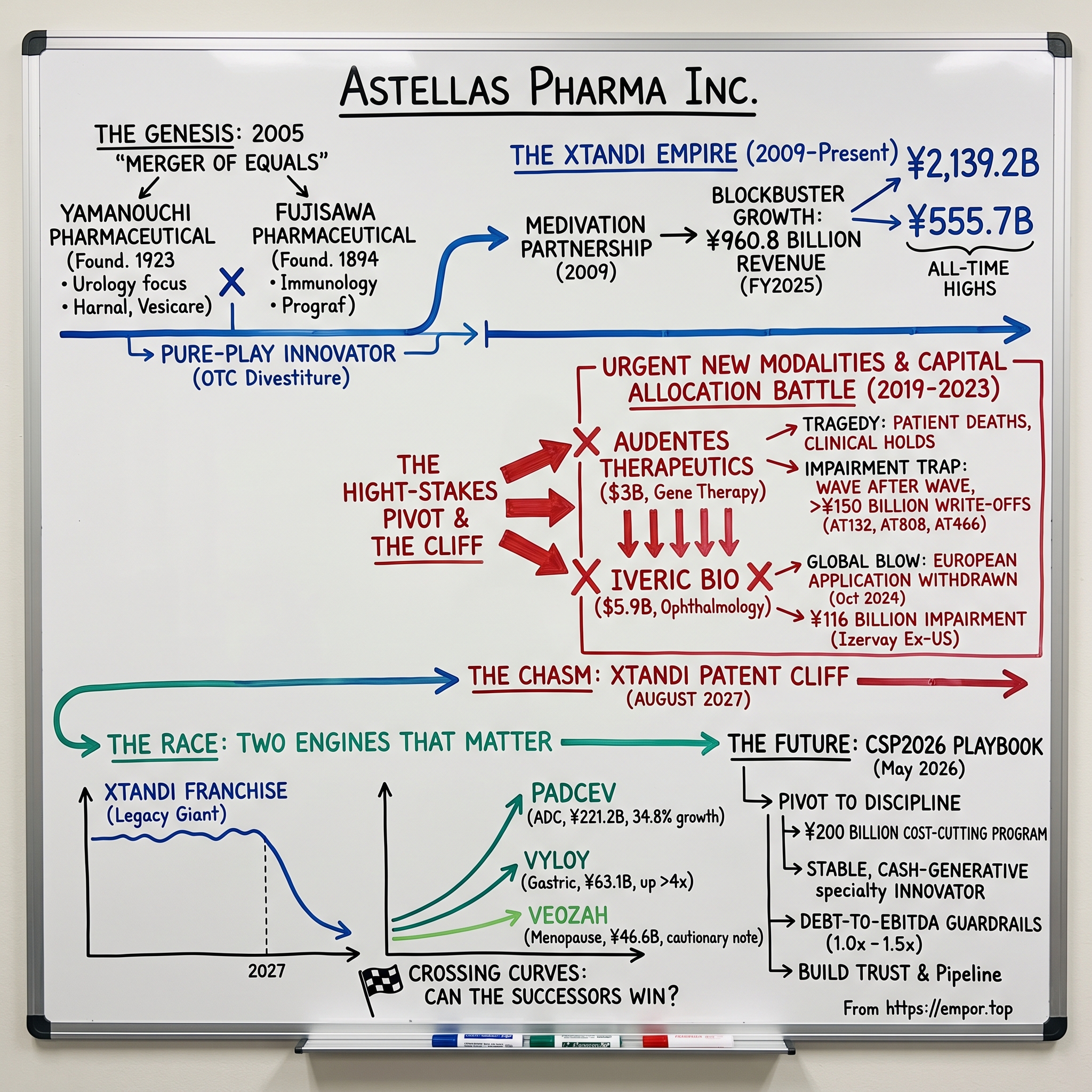 Astellas Pharma Inc. visual story map