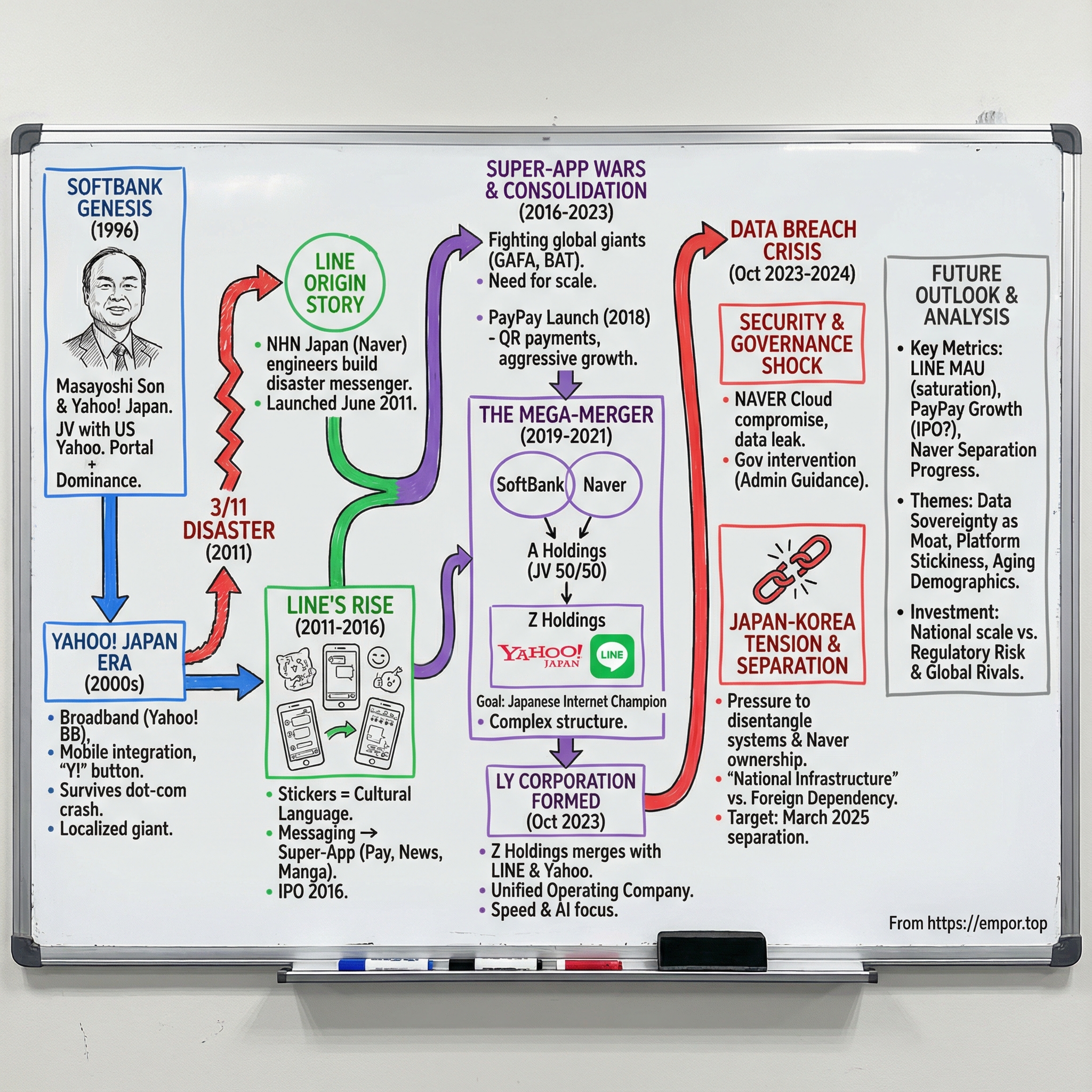 LY Corp. visual story map