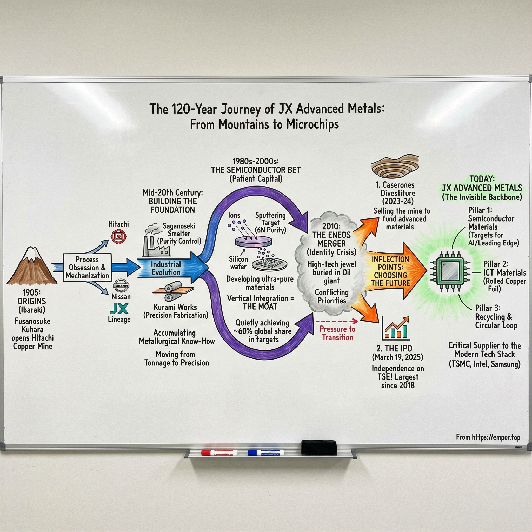 JX Advanced Metals Corp. visual story map