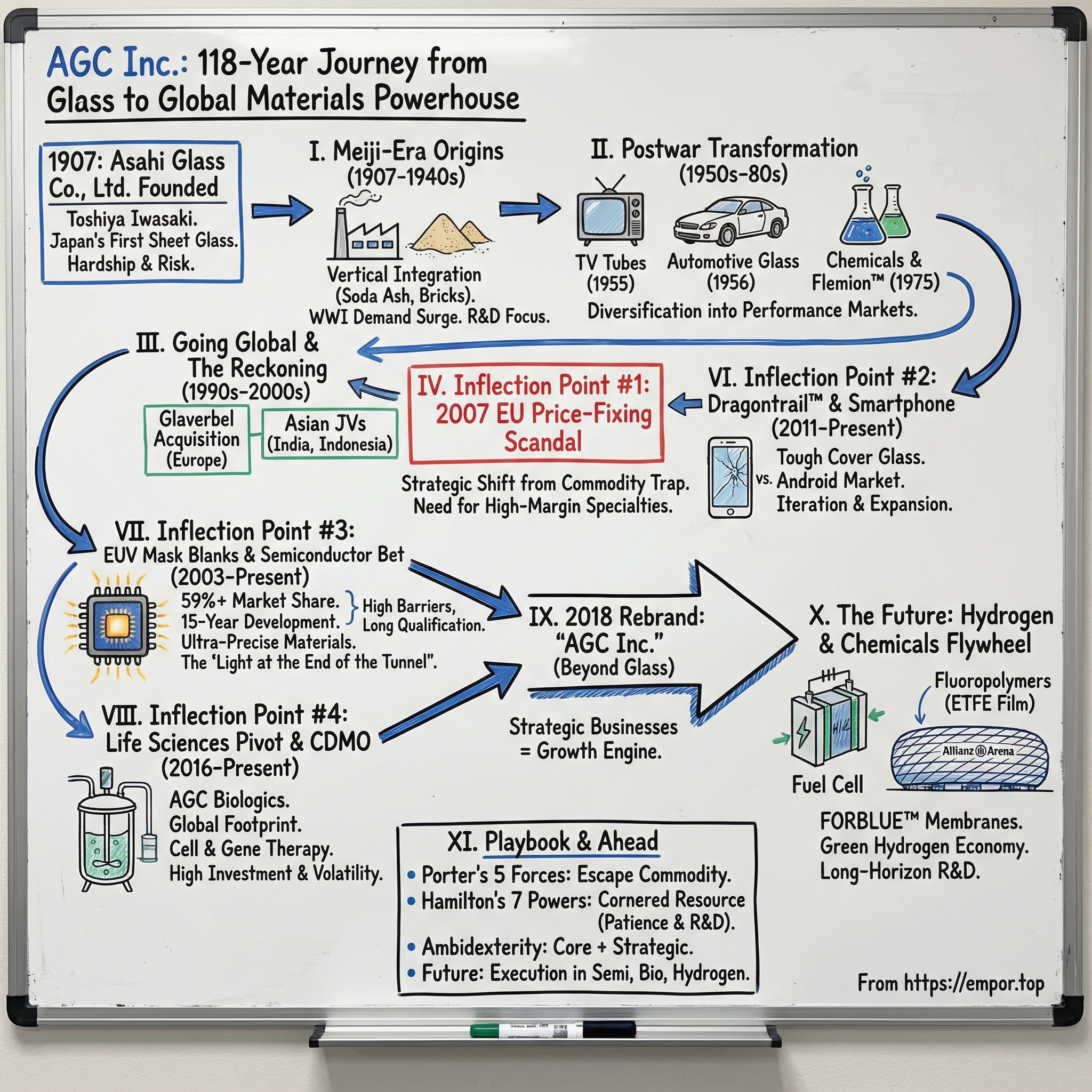 AGC Inc. visual story map