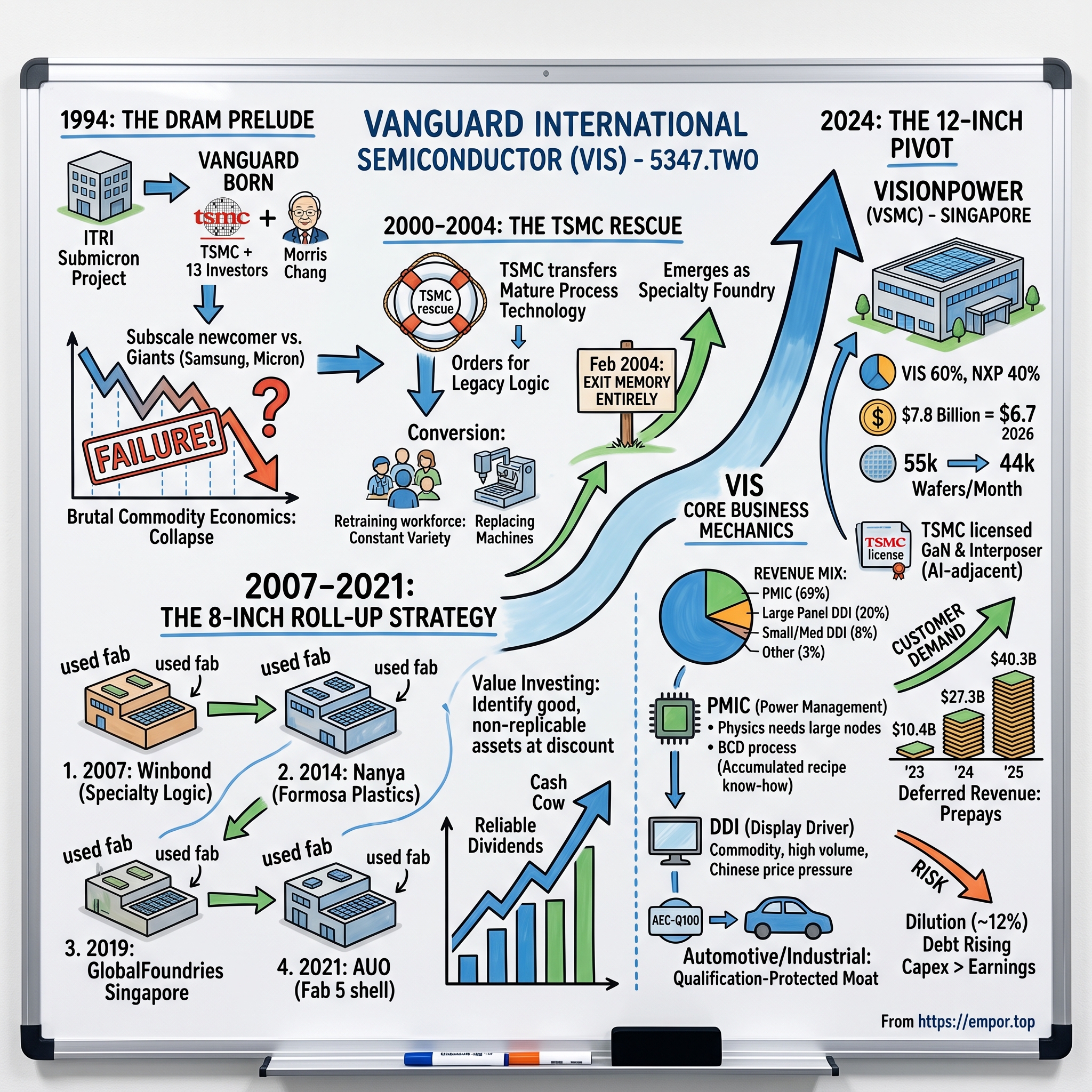 Vanguard International Semiconductor Corporation visual story map