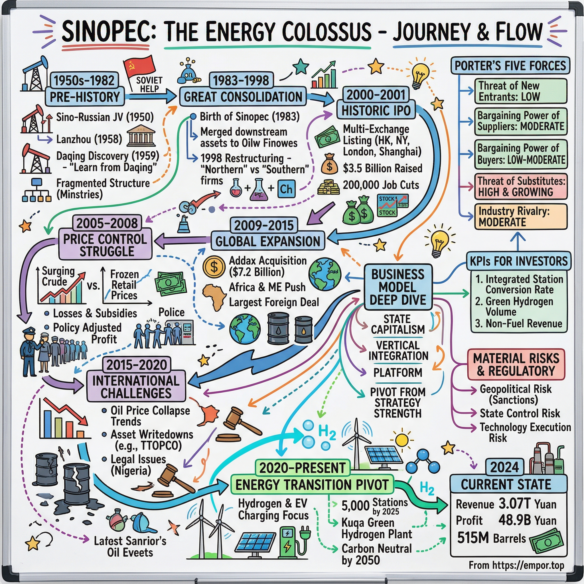 China Petroleum & Chemical Corporation (Sinopec) visual story map