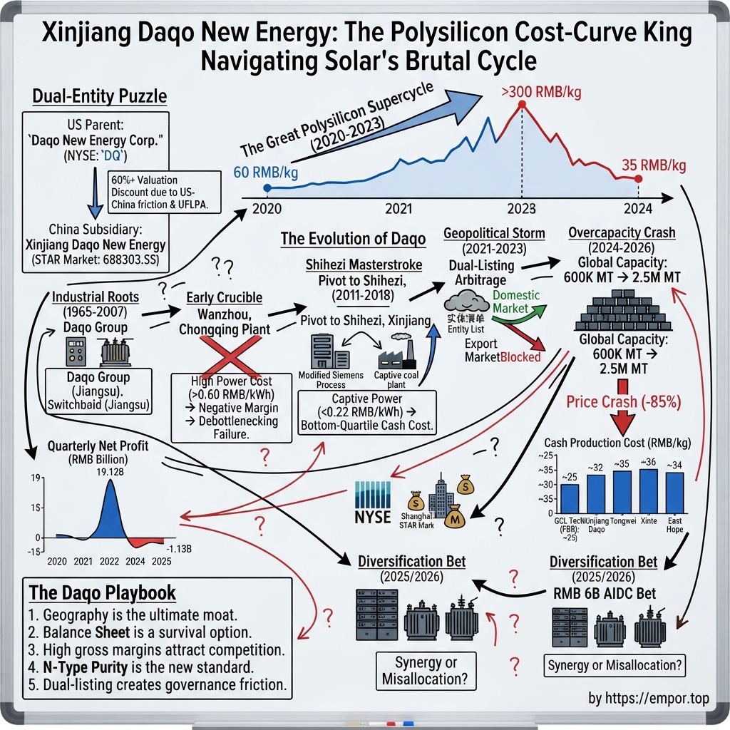 Xinjiang Daqo New Energy Co.,Ltd. visual story map