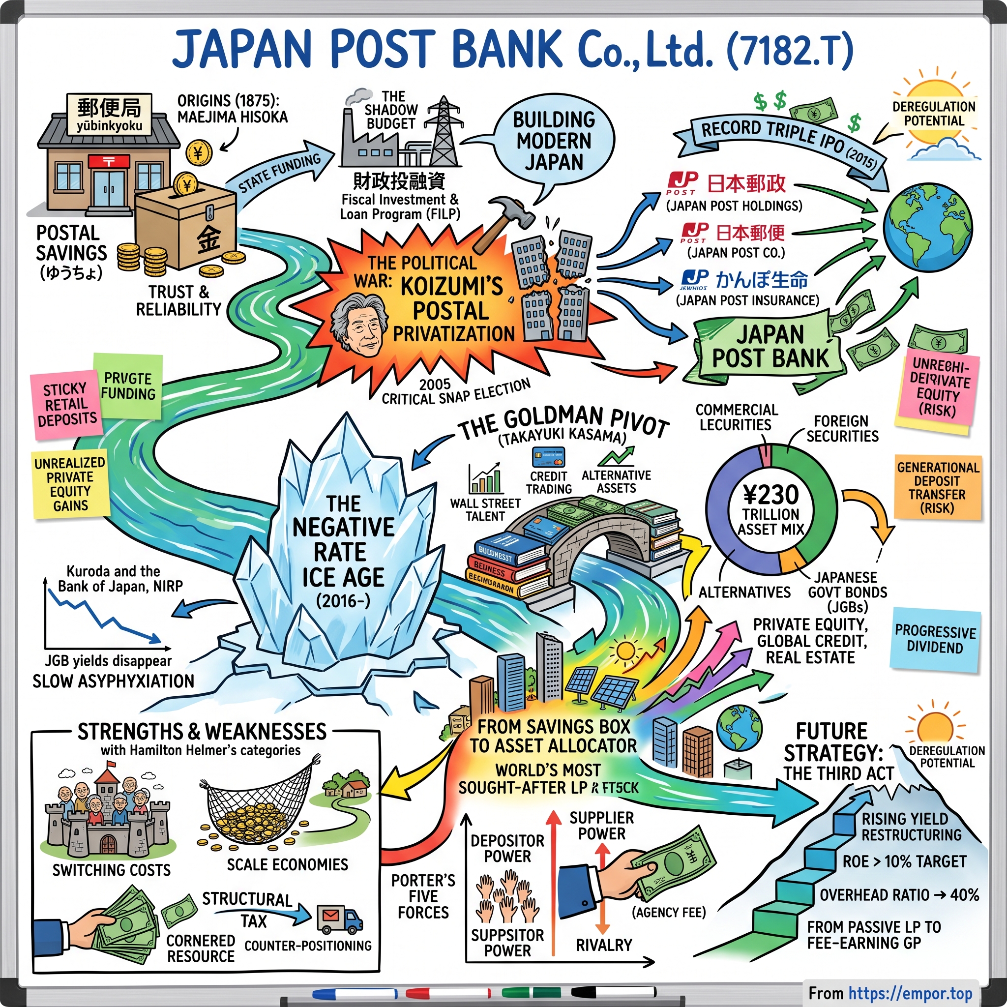 JAPAN POST BANK Co., Ltd. visual story map