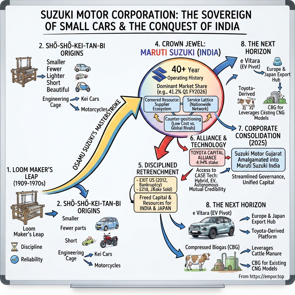 Suzuki Motor Corporation visual story map
