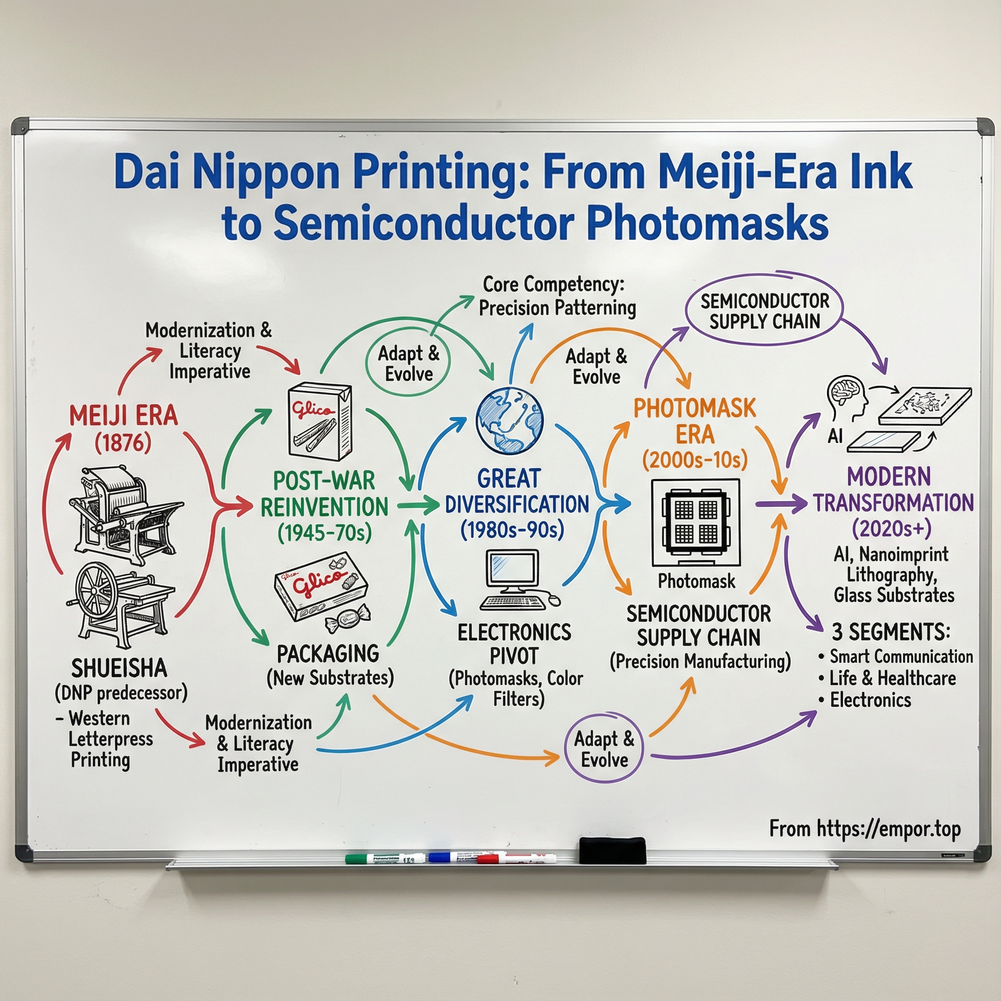 Dai Nippon Printing Co. Ltd. visual story map
