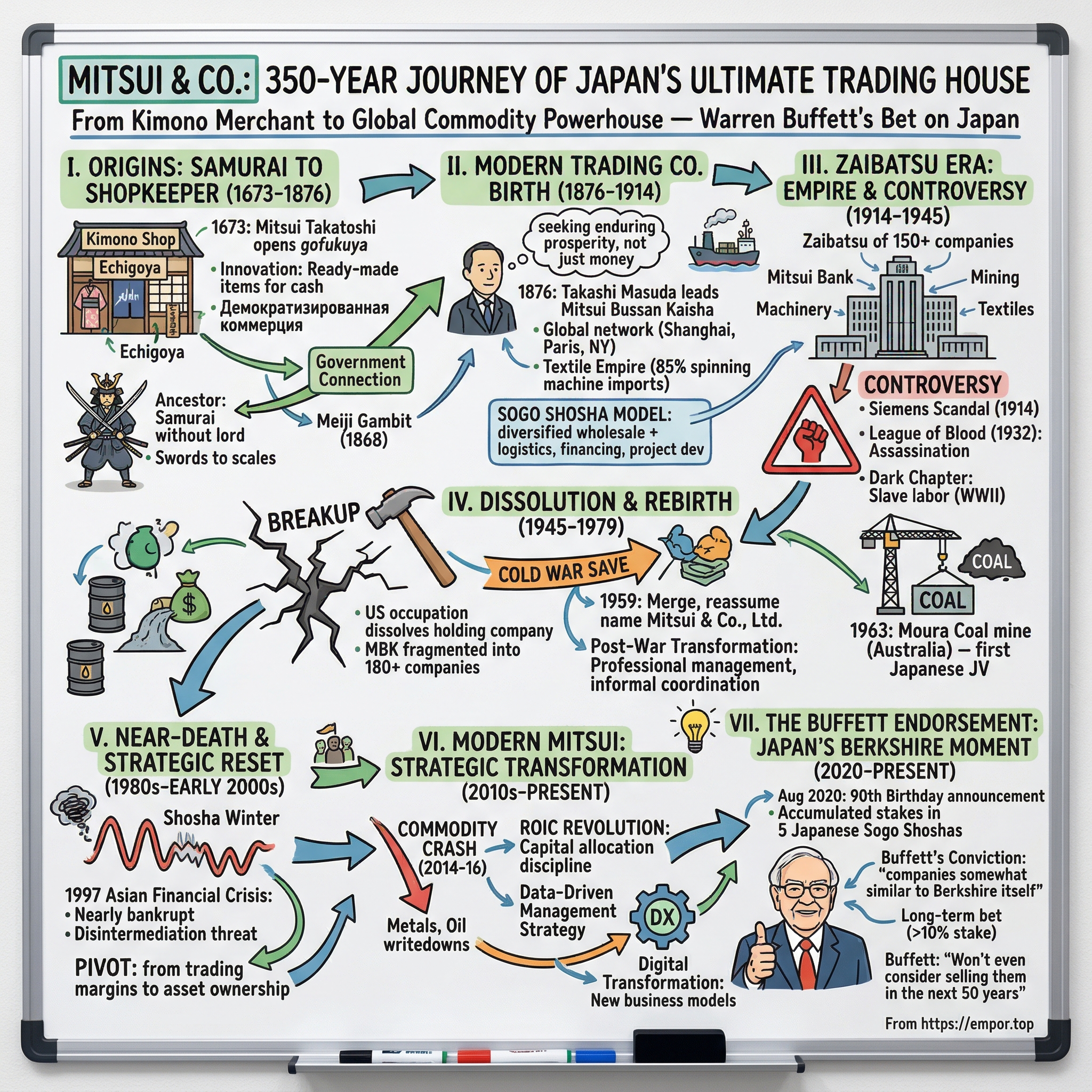 Mitsui & Co., Ltd. visual story map