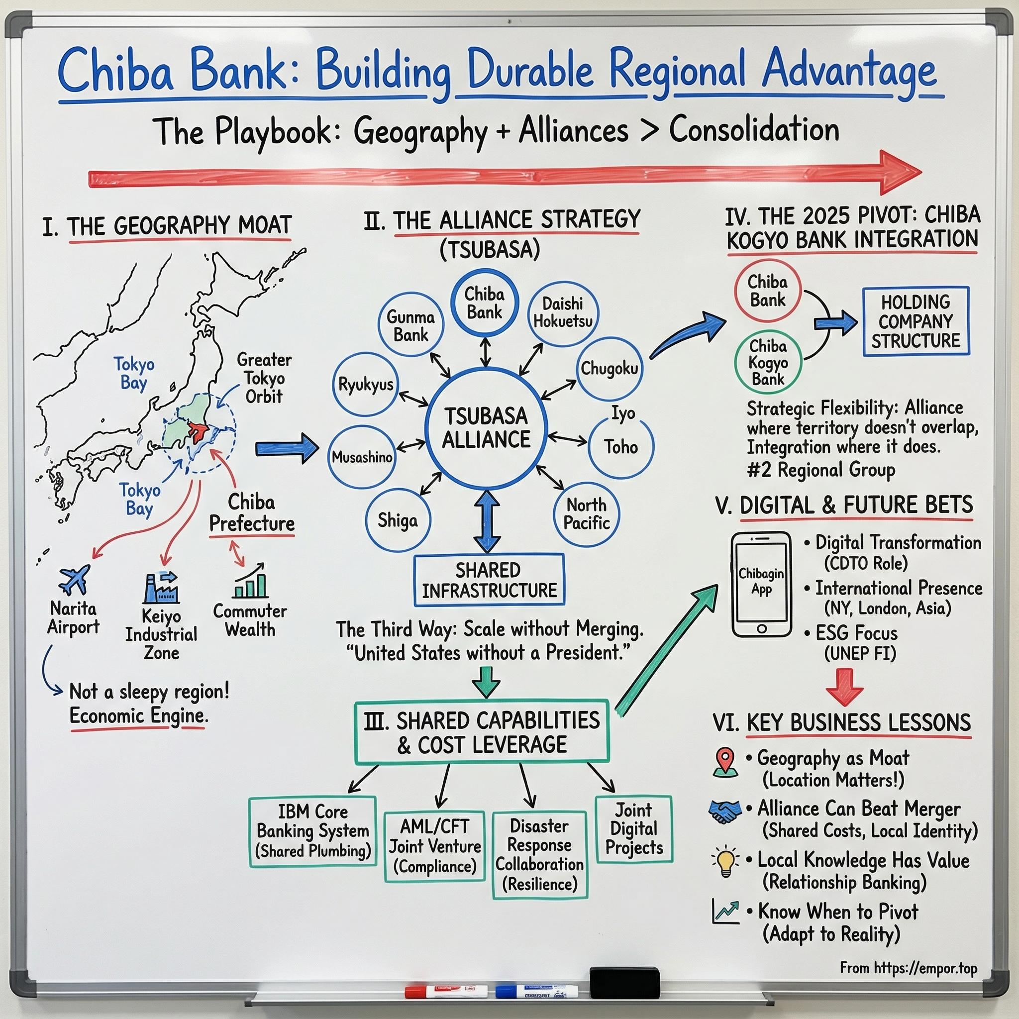 Chiba Bank Ltd. visual story map