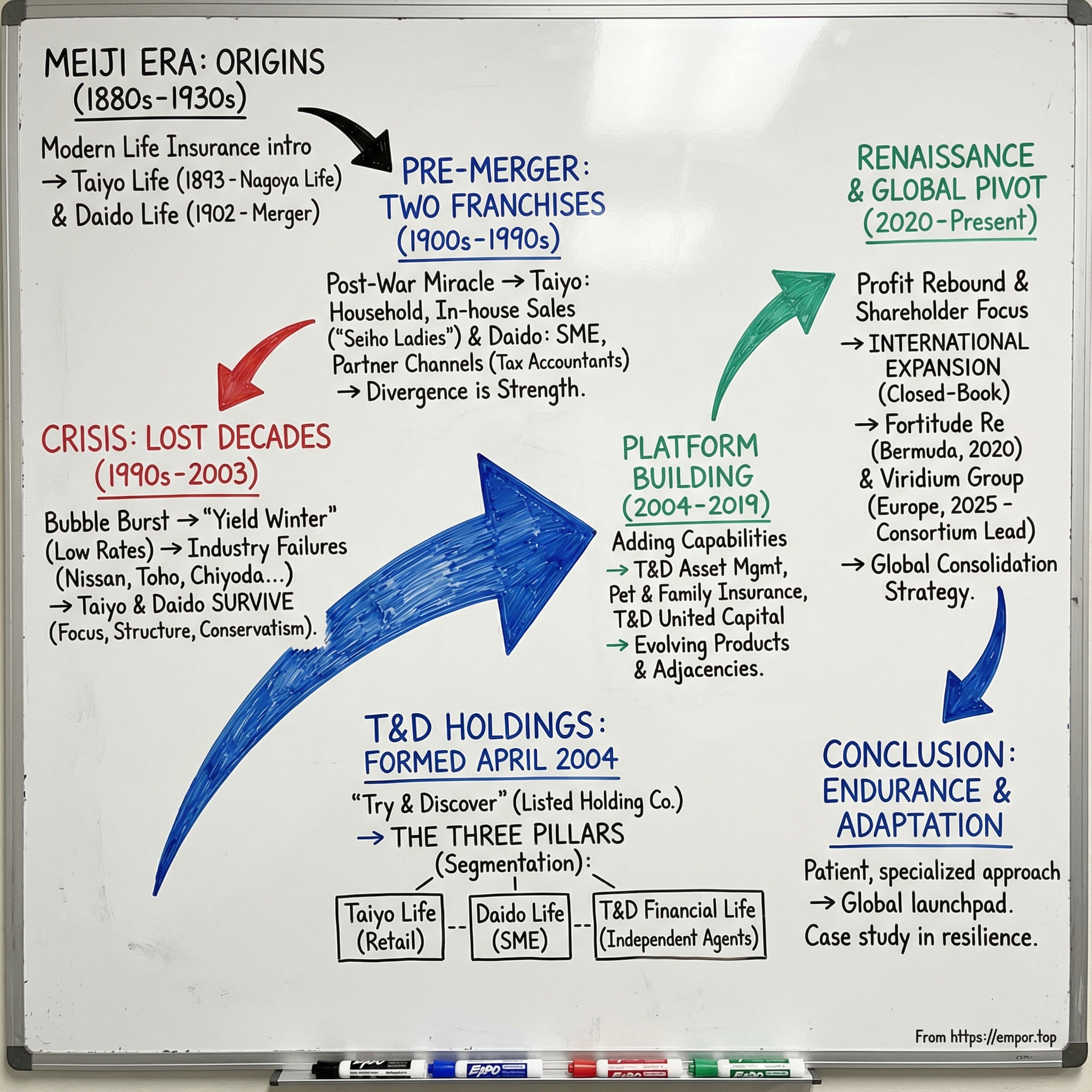 T&D Holdings Inc. visual story map