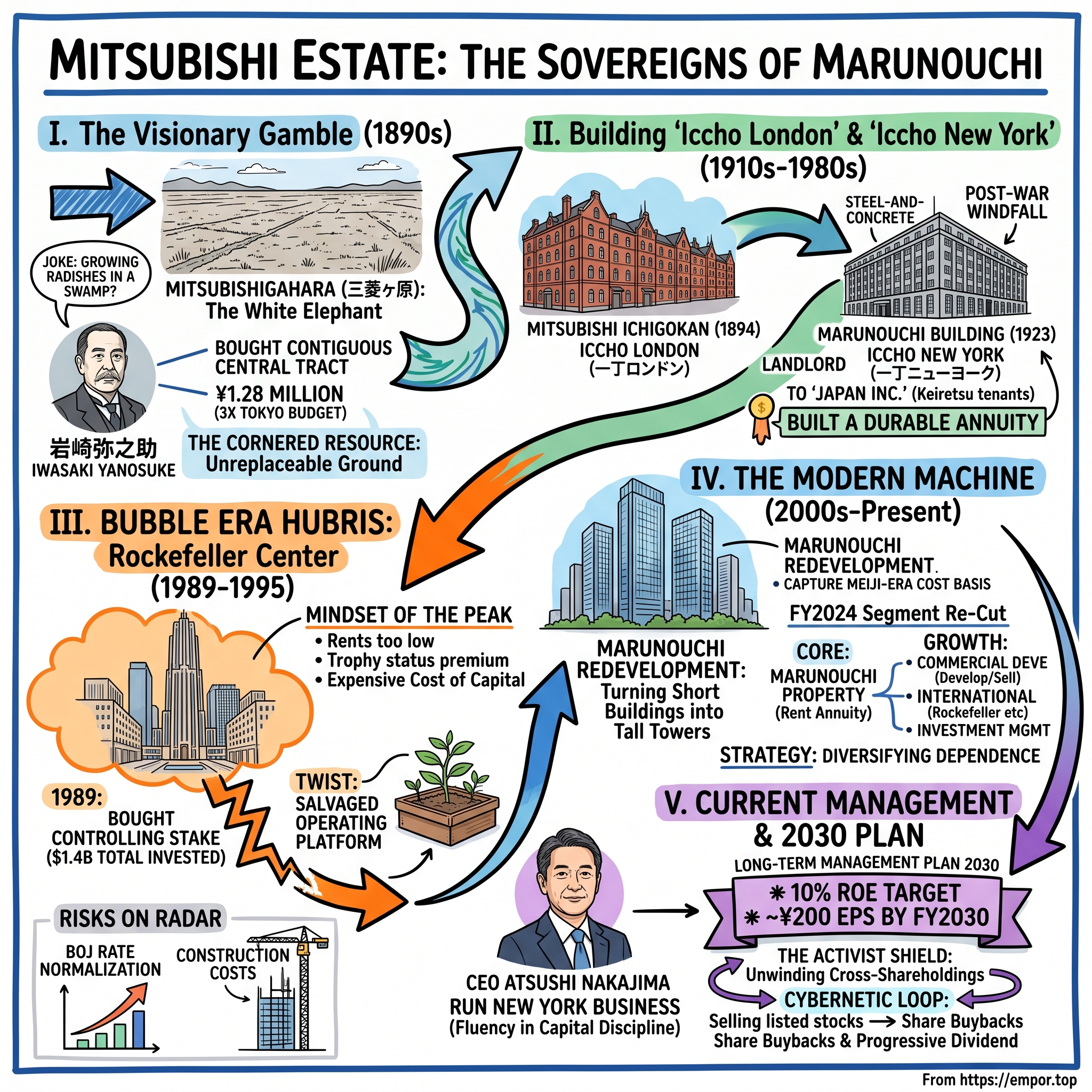 Mitsubishi Estate Co., Ltd. visual story map