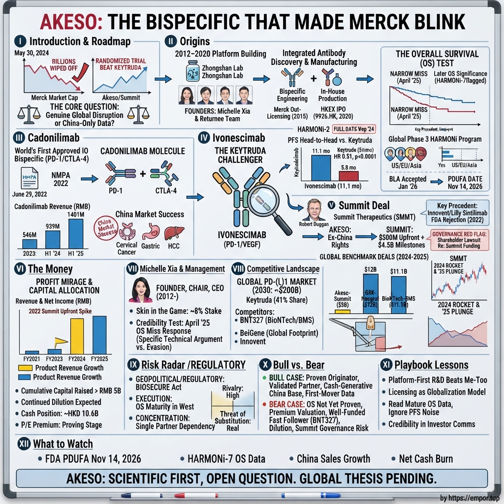 Akeso, Inc. visual story map