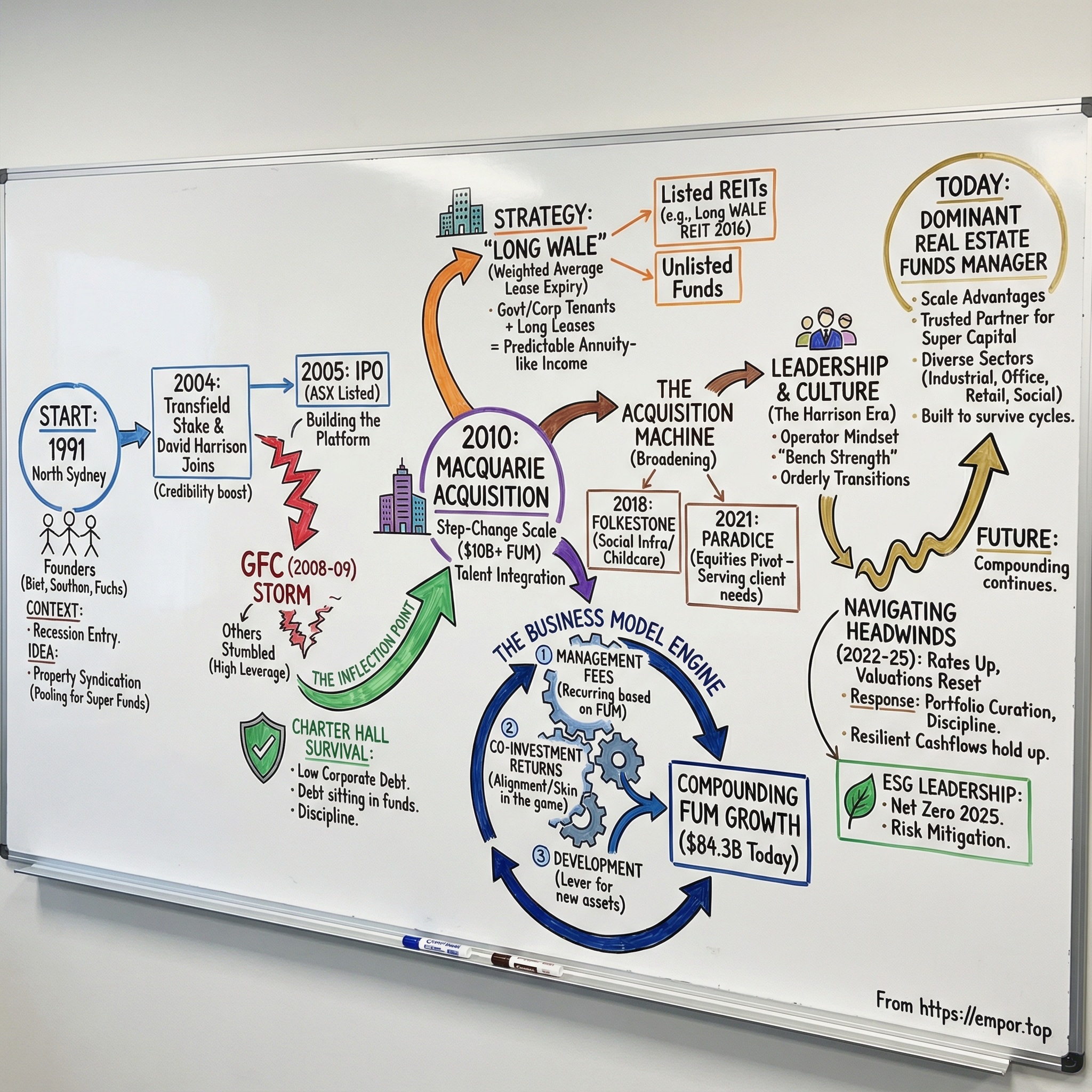 Charter Hall Group visual story map