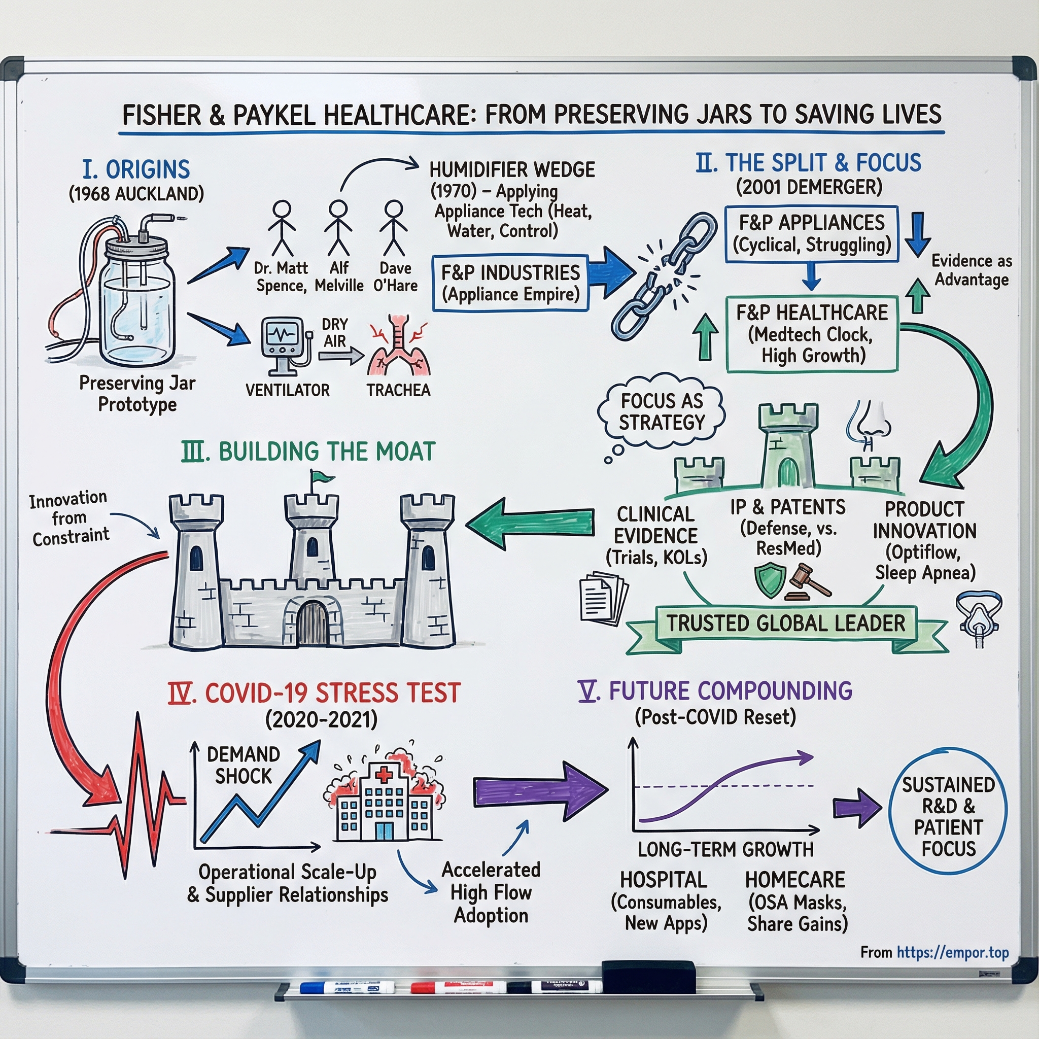 Fisher & Paykel Healthcare Corp. Ltd. visual story map