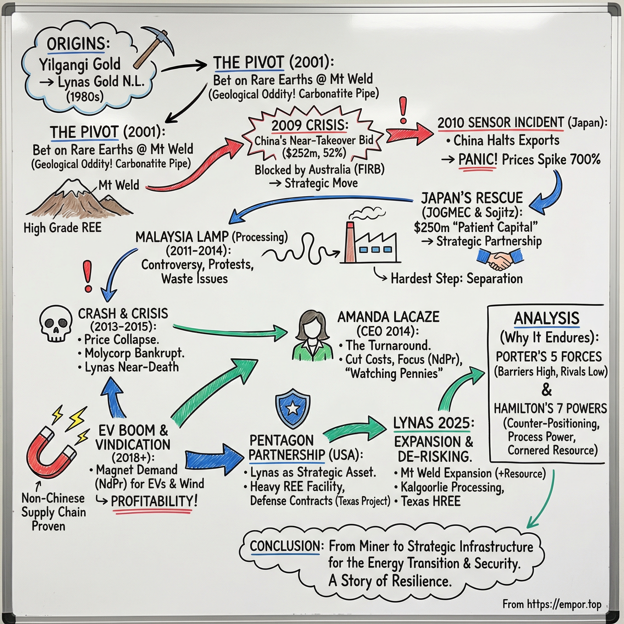 Lynas Rare Earths Ltd. visual story map