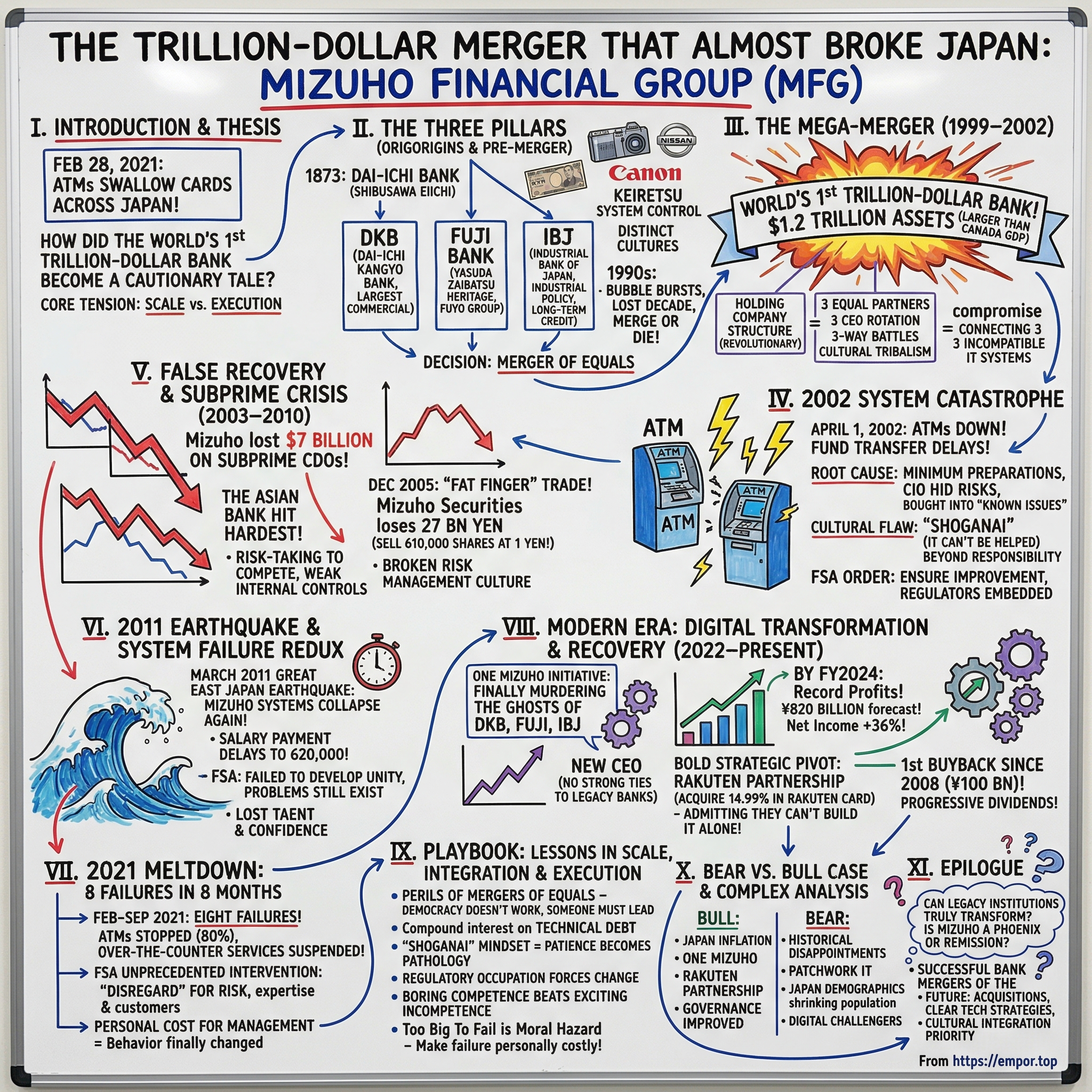 Mizuho Financial Group visual story map