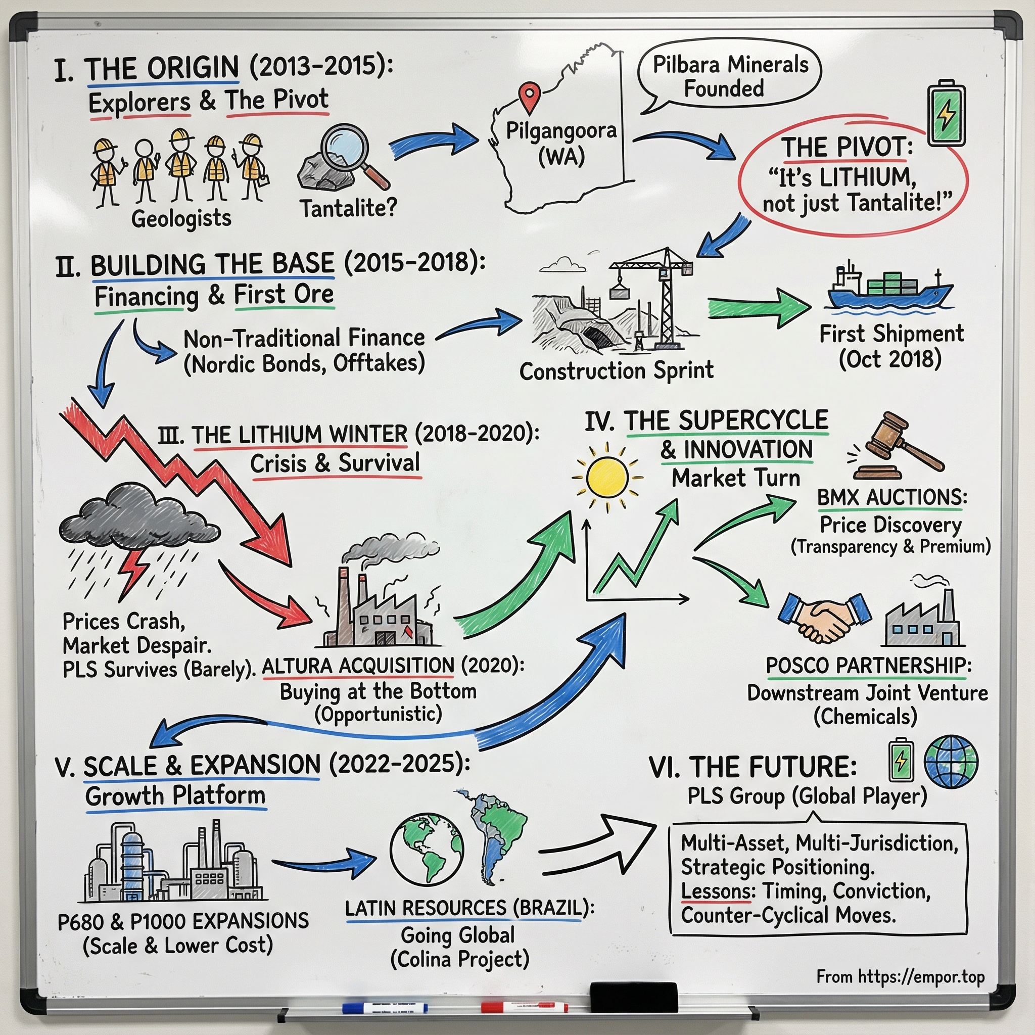 Pilbara Minerals Ltd. visual story map