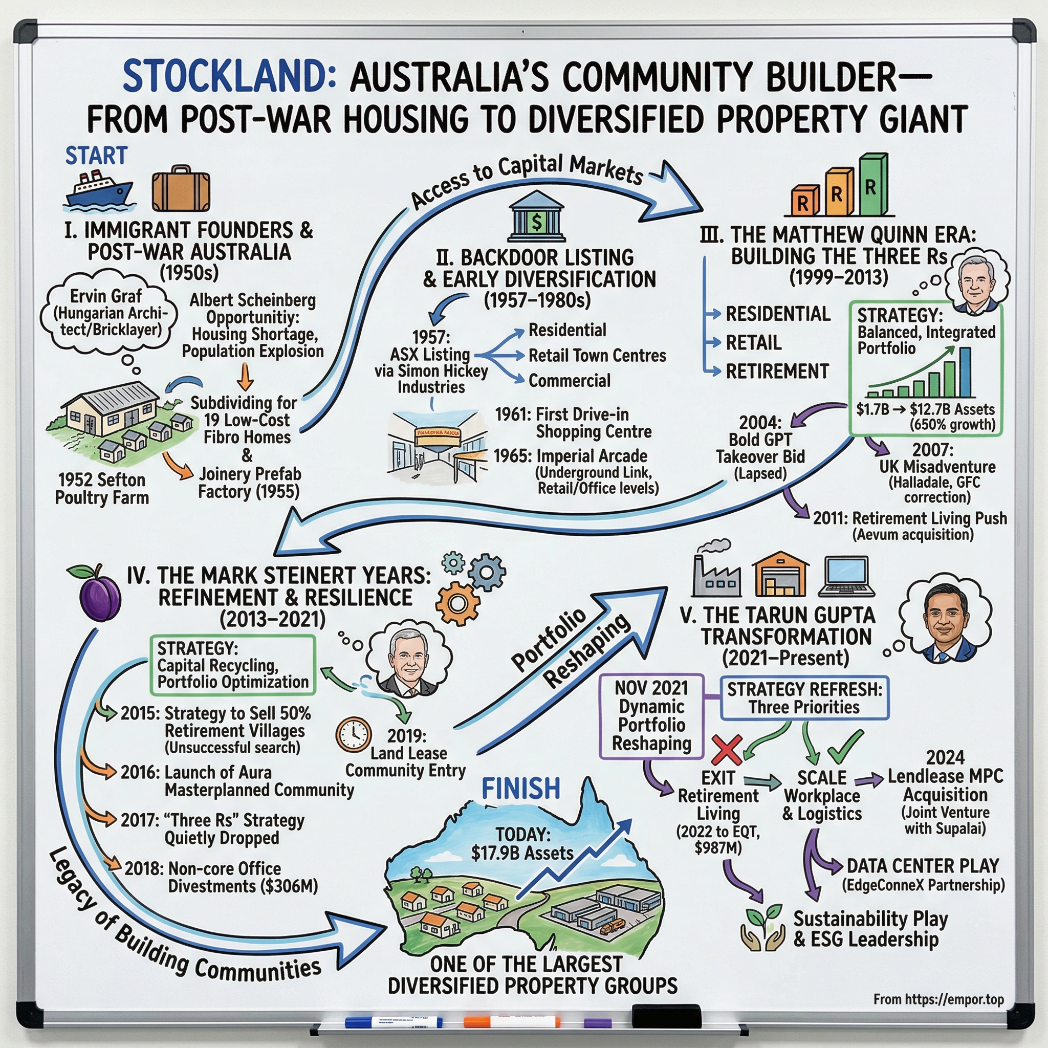 Stockland visual story map