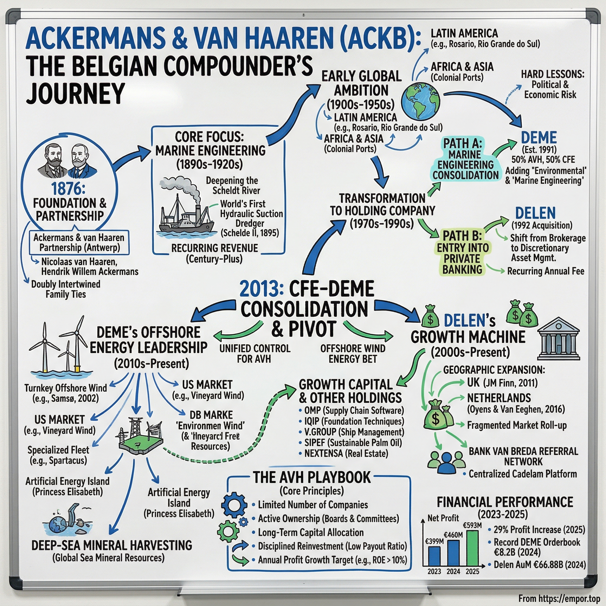 Ackermans & Van Haaren visual story map