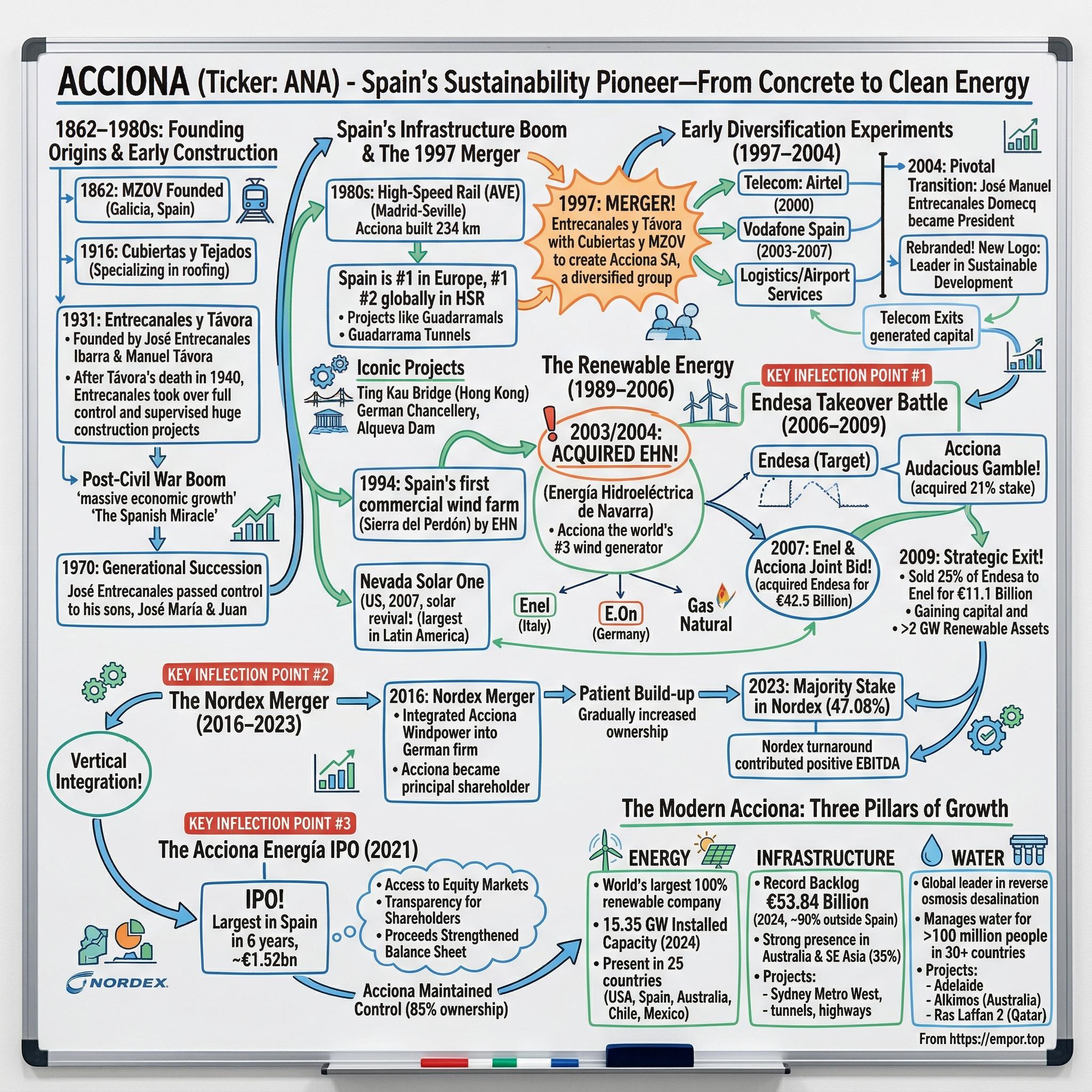 Acciona visual story map
