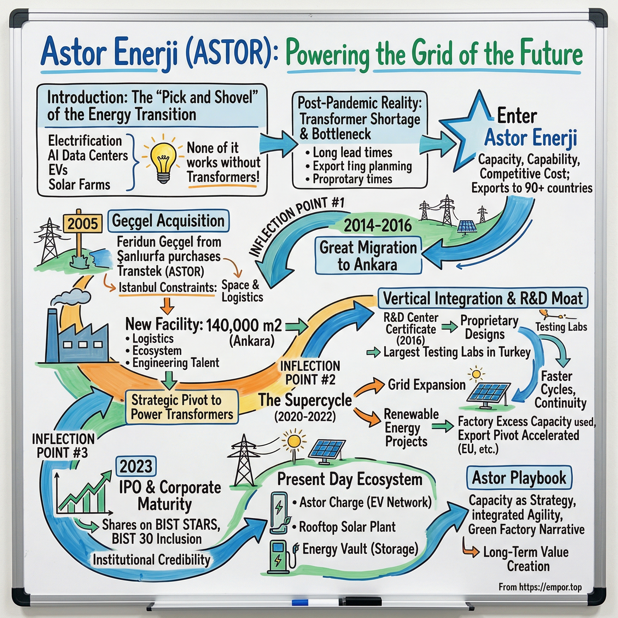 Astor Enerji visual story map