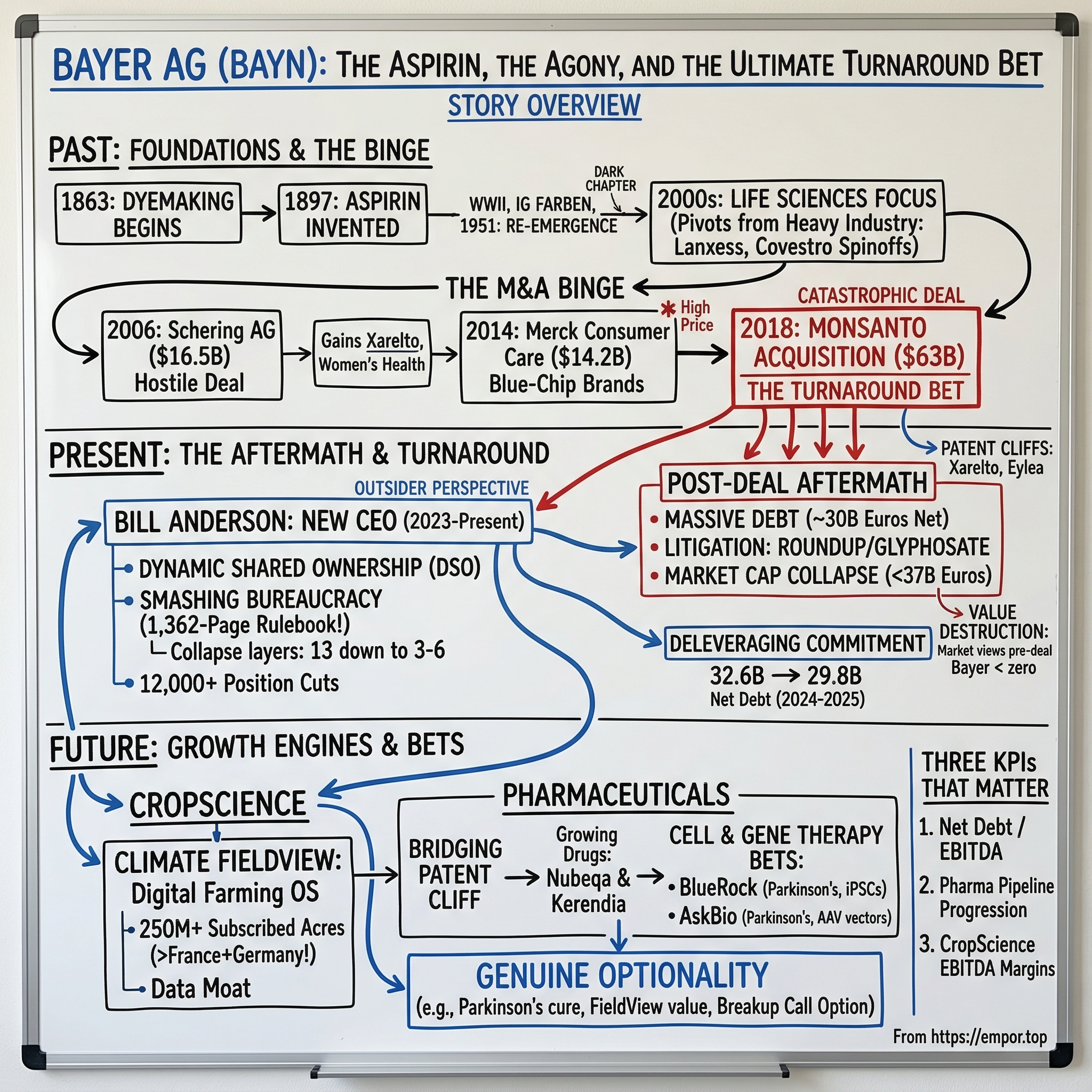 Bayer AG visual story map