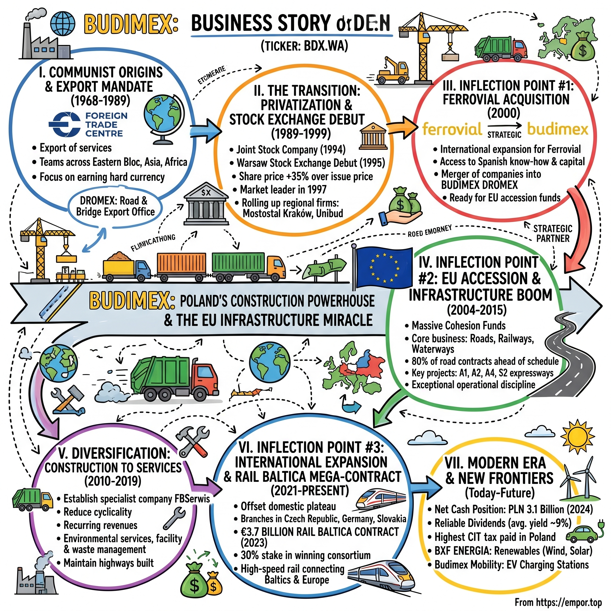 Budimex visual story map