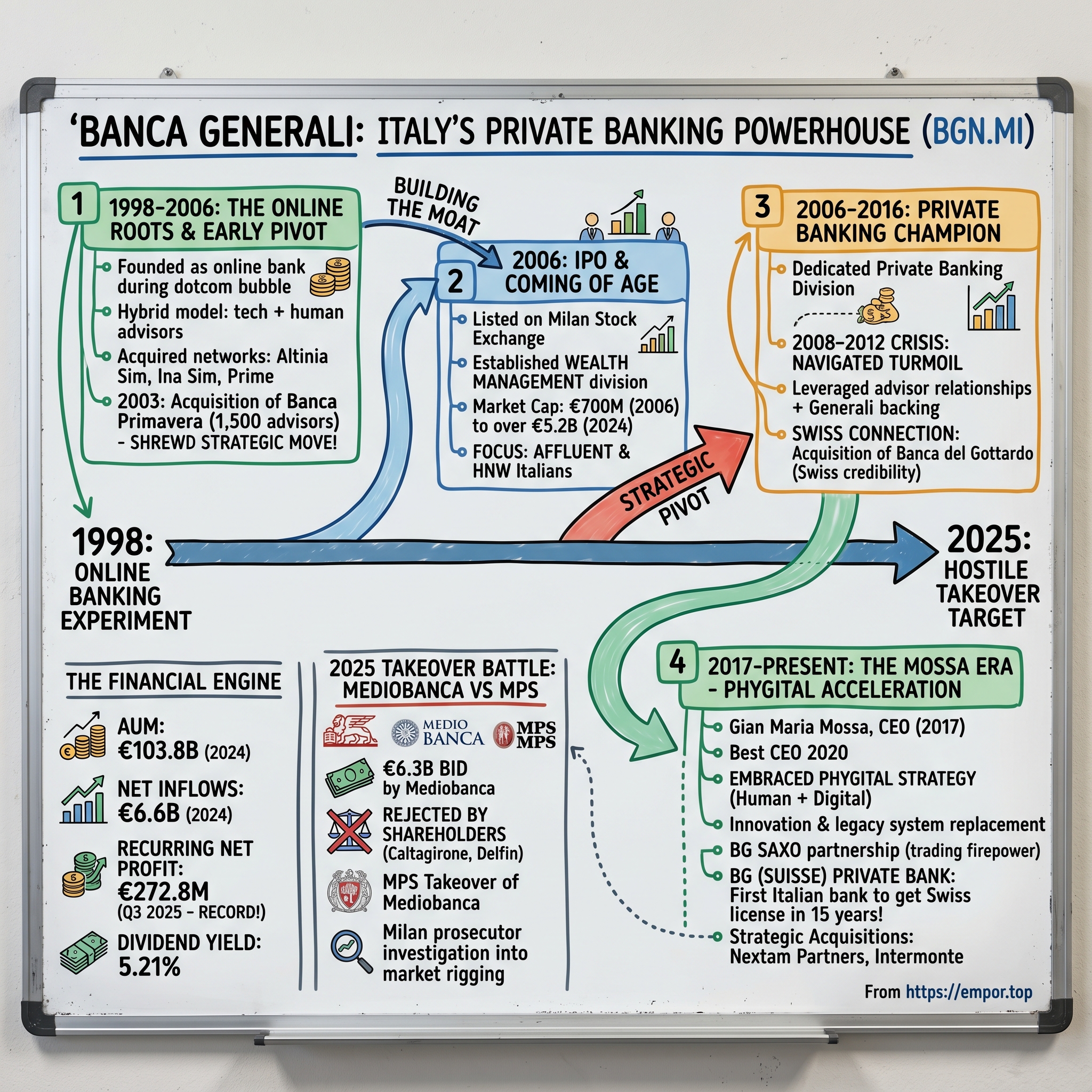 Banca Generali visual story map