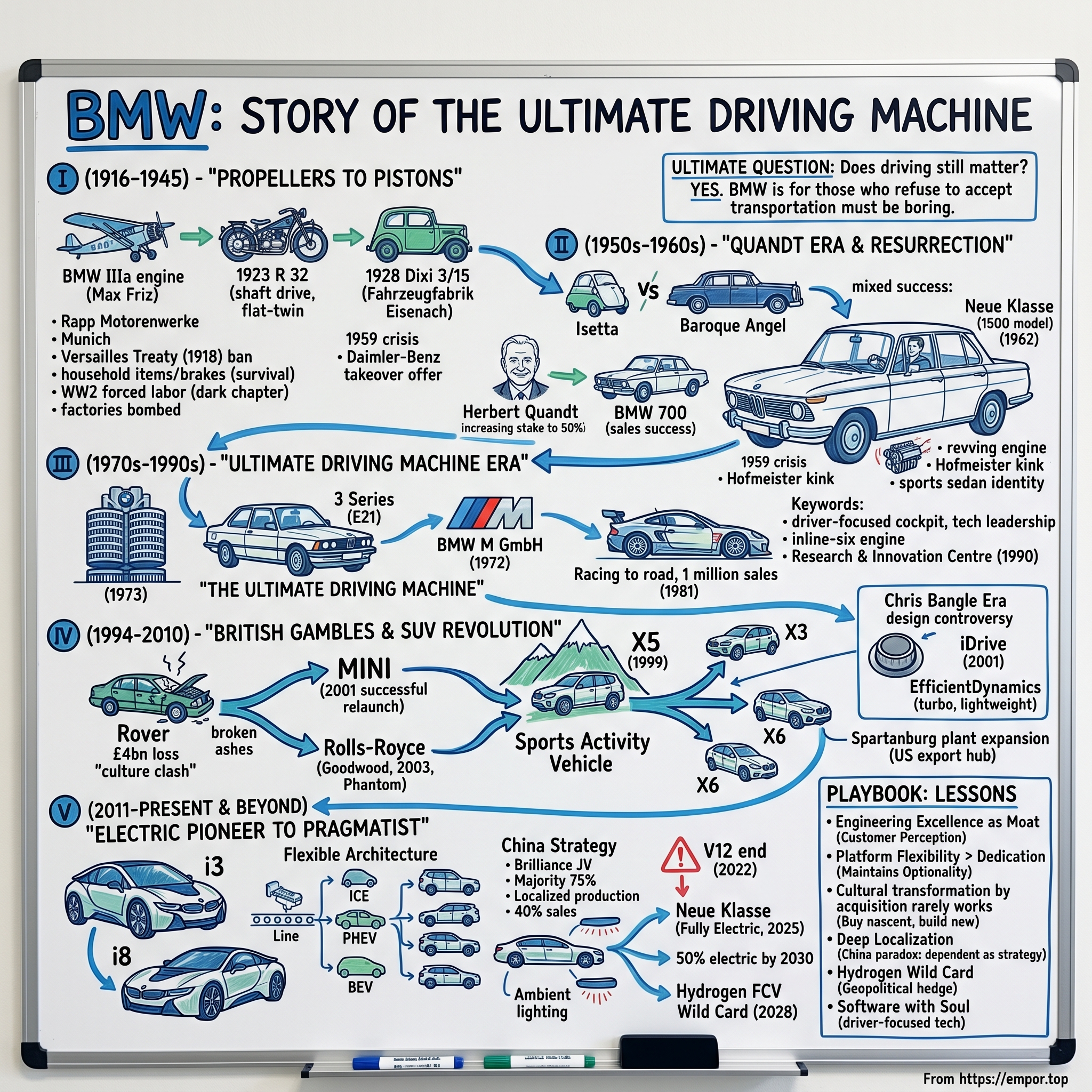 Bayerische Motoren Werke AG visual story map
