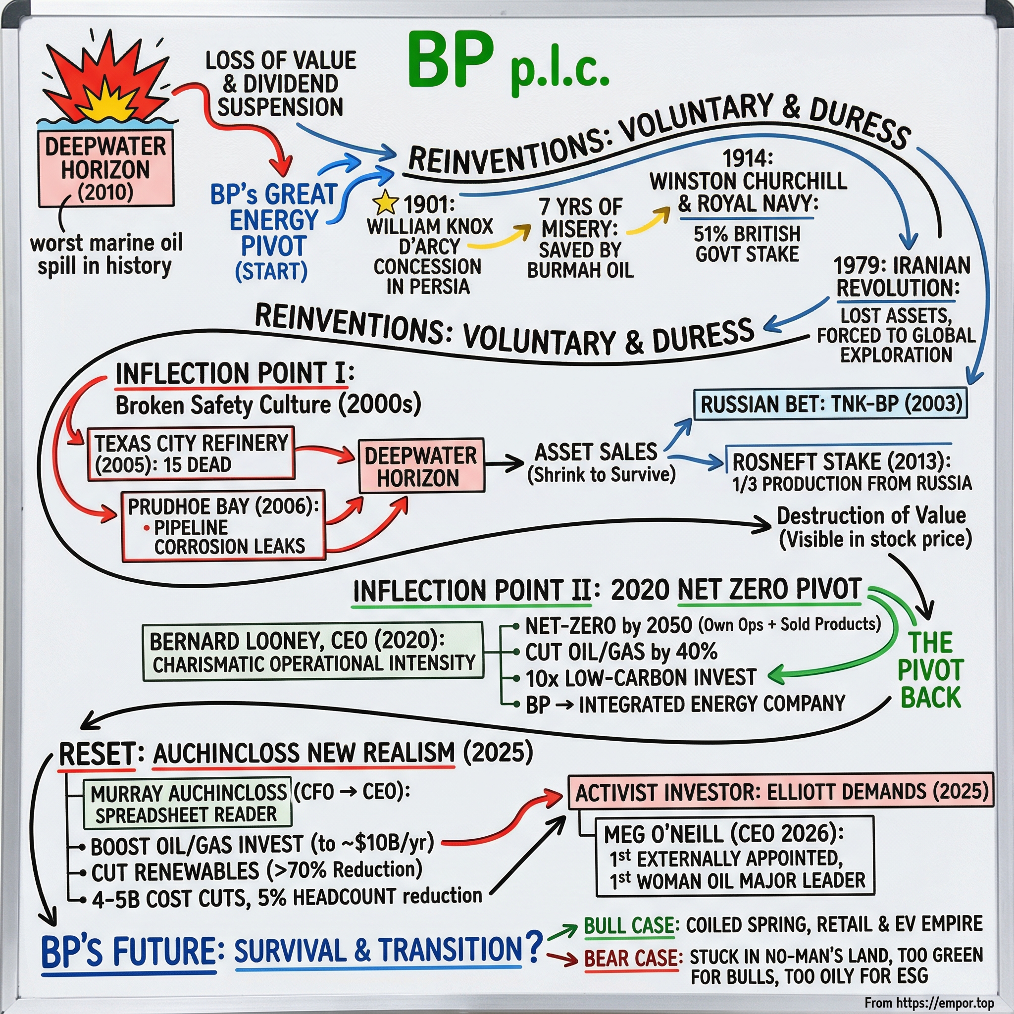 BP p.l.c. visual story map