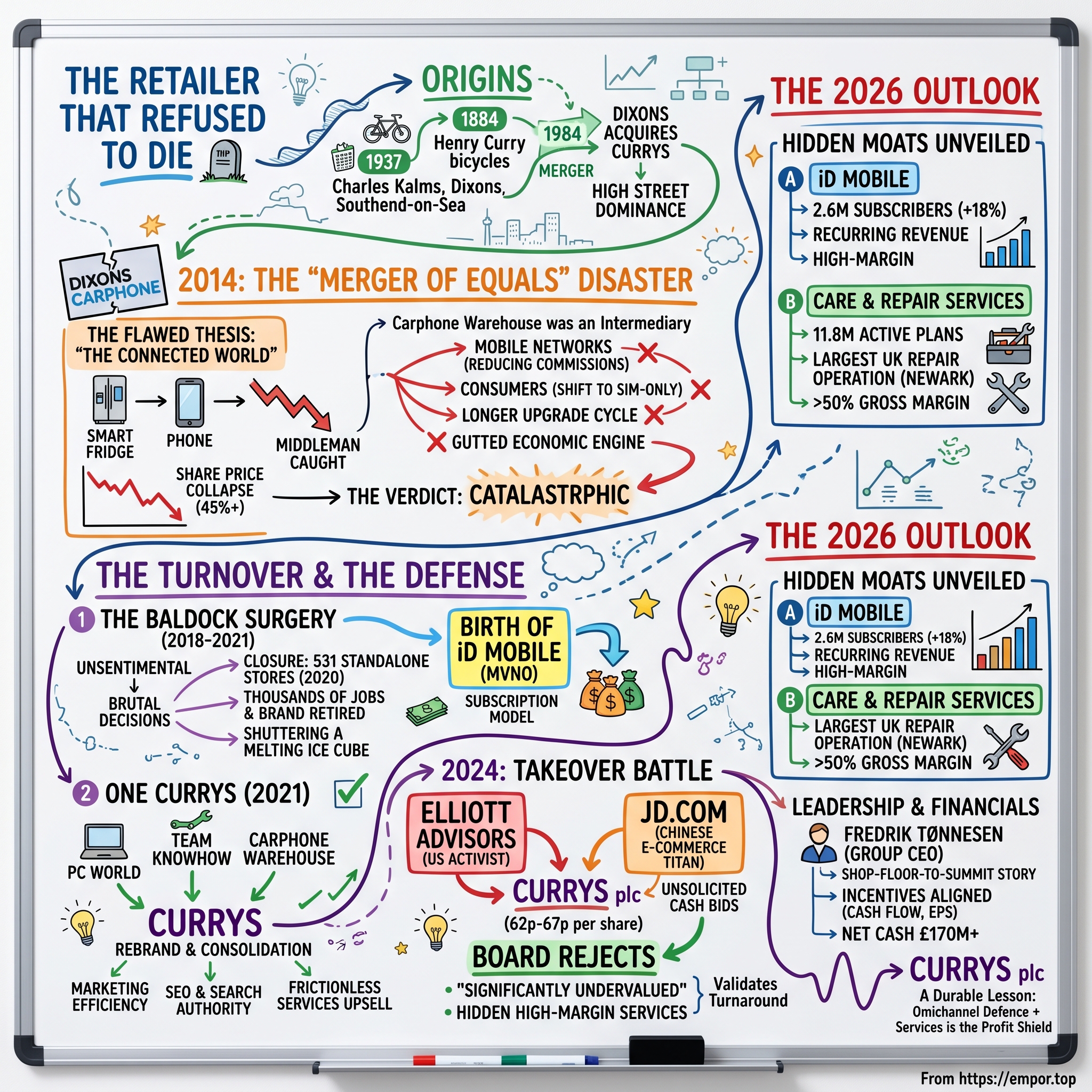 Currys plc visual story map