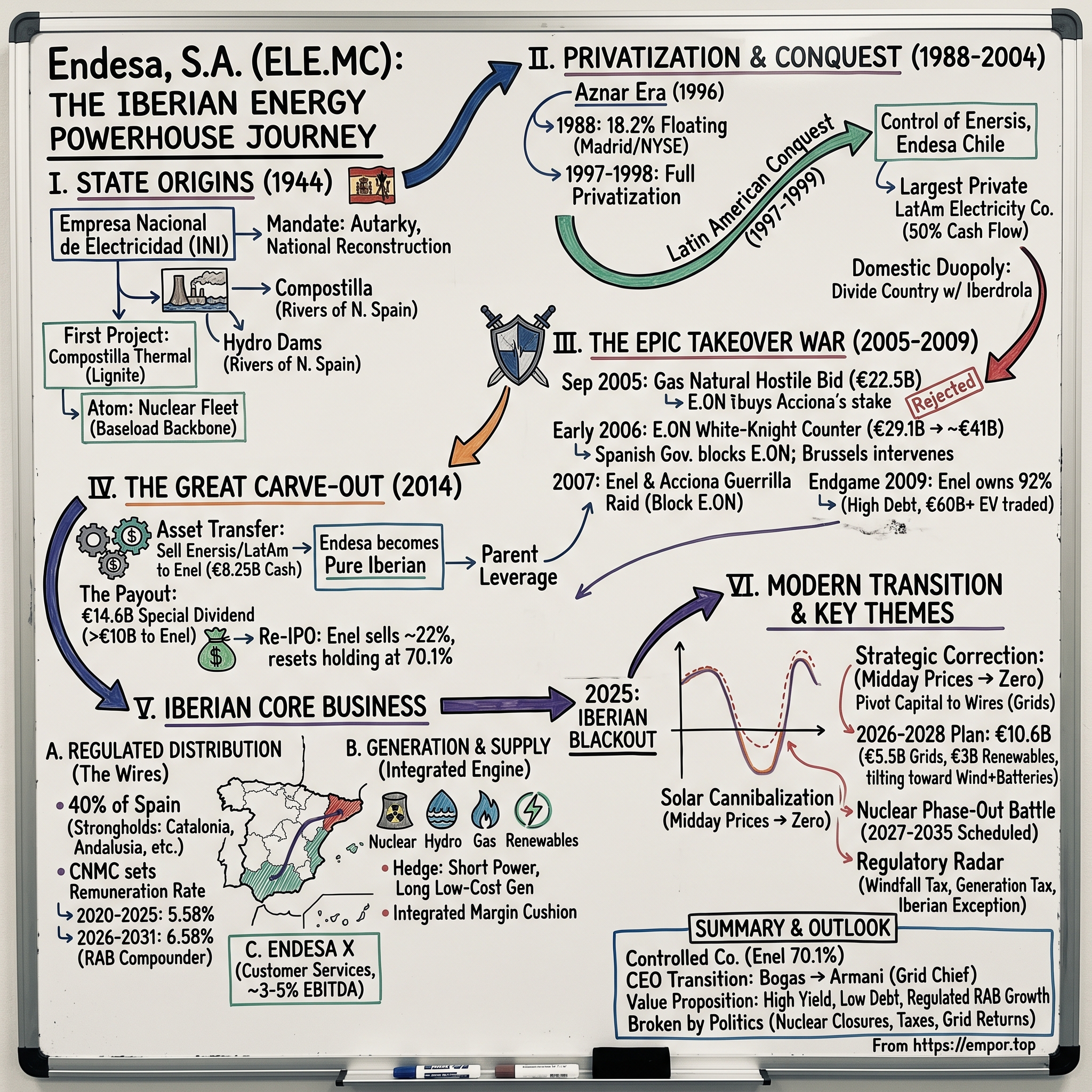 Endesa, S.A. visual story map