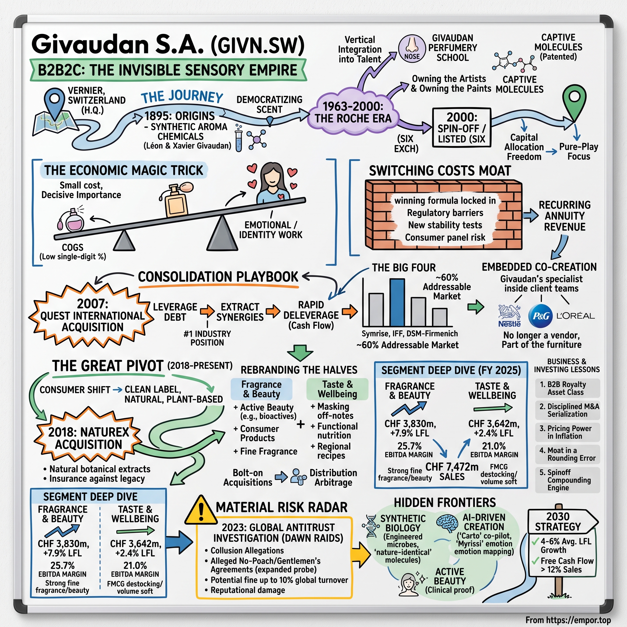 Givaudan S.A. visual story map