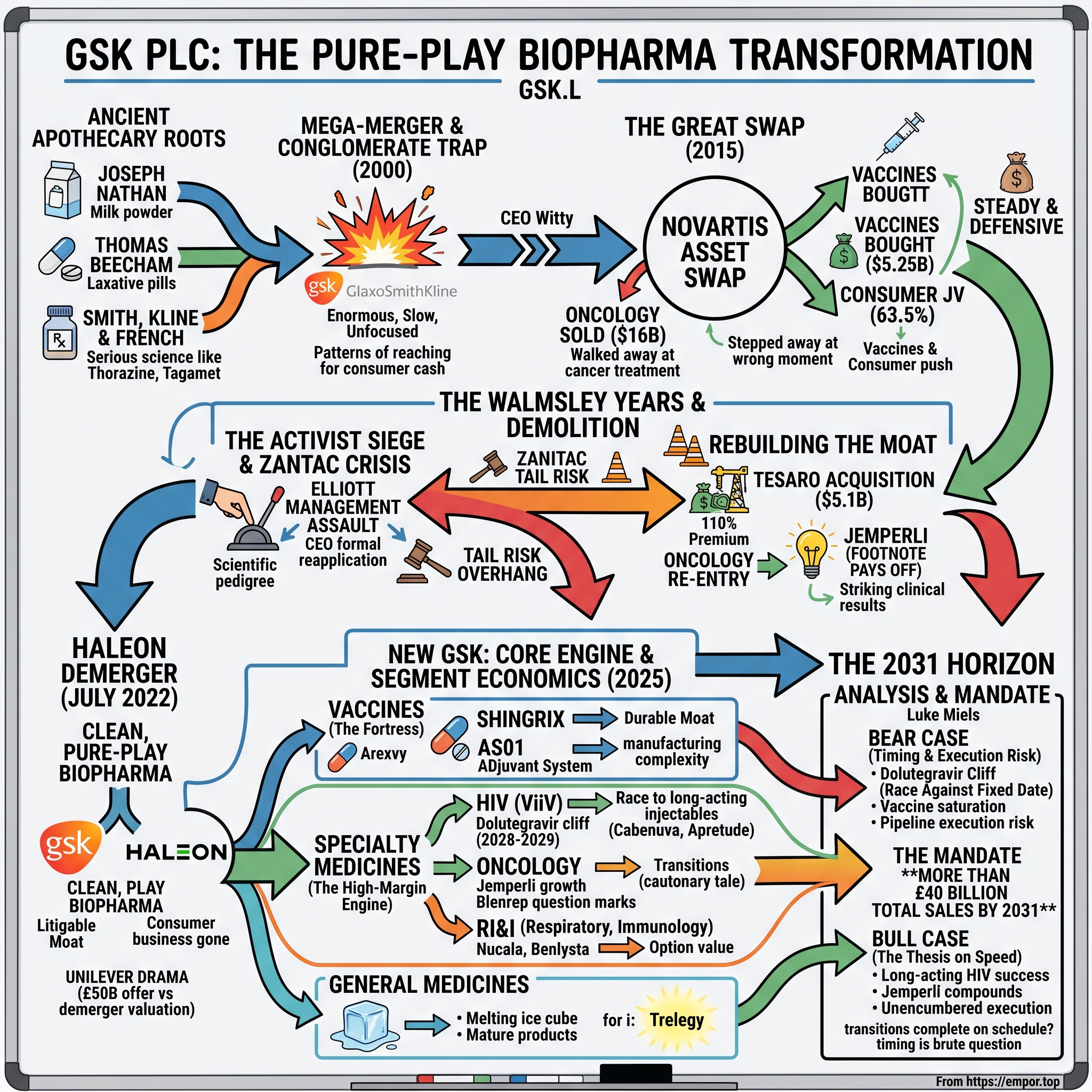 GSK plc visual story map