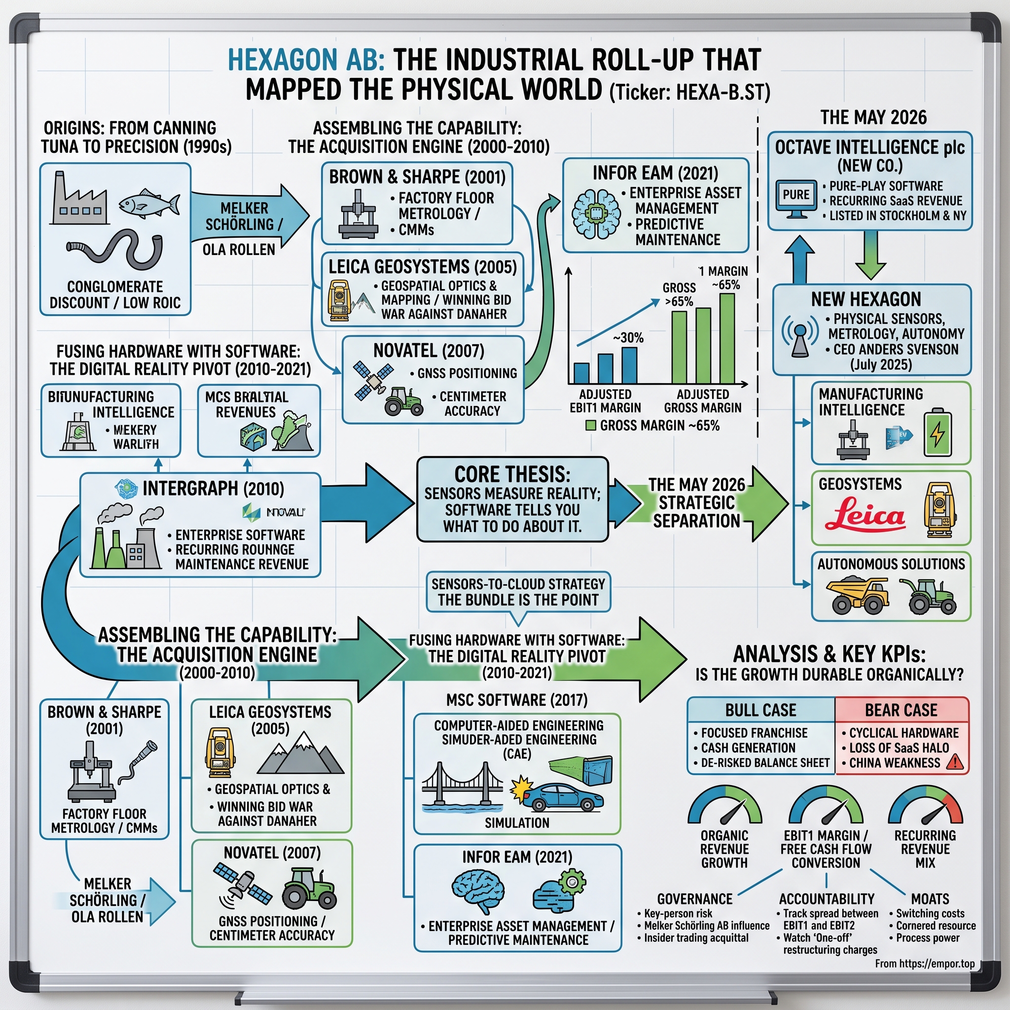 Hexagon AB (publ) visual story map