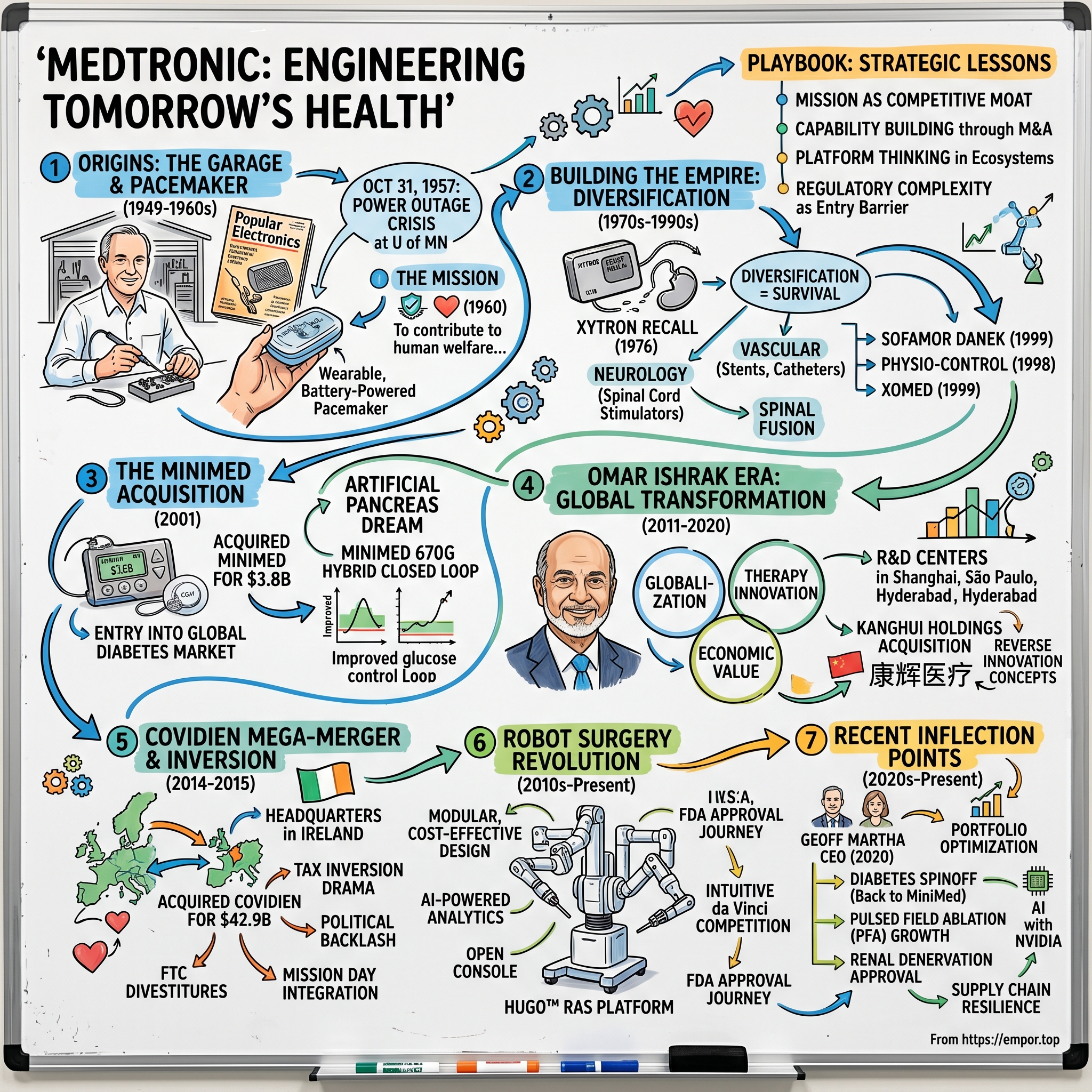 Medtronic plc visual story map