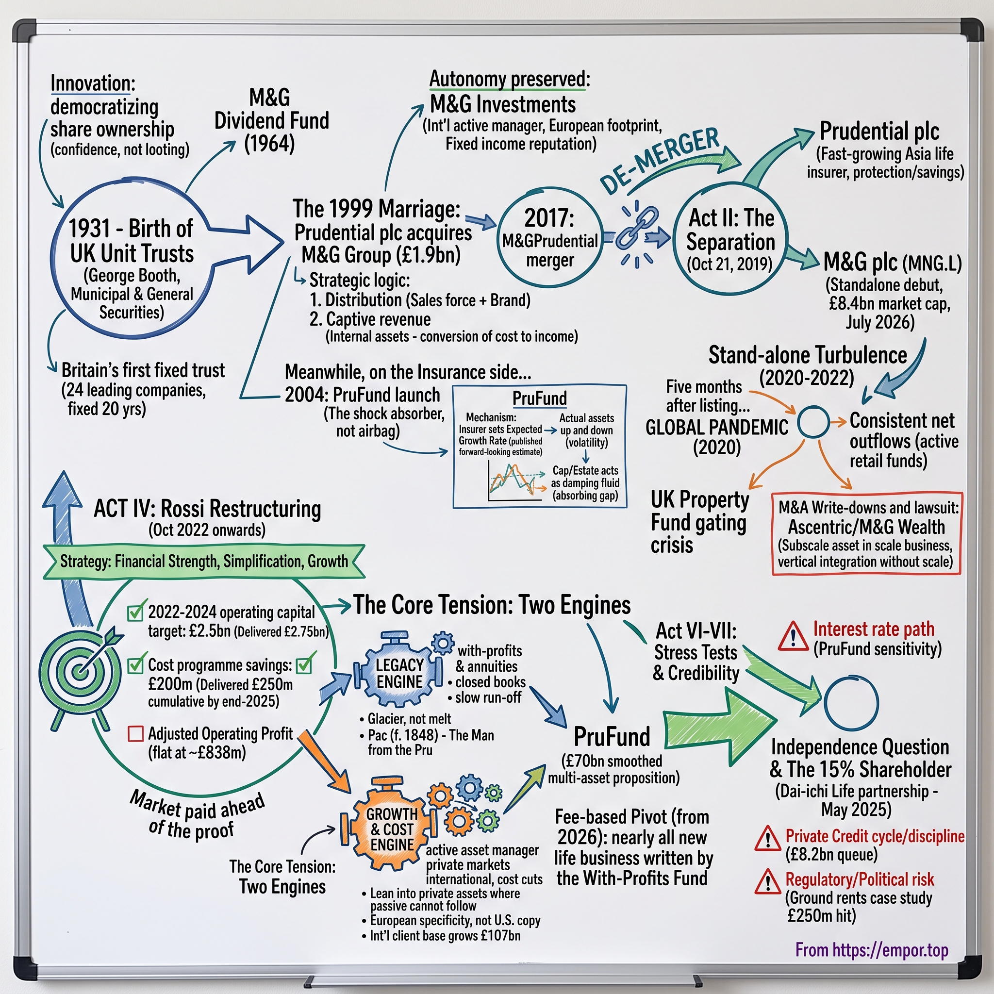 M&G plc visual story map